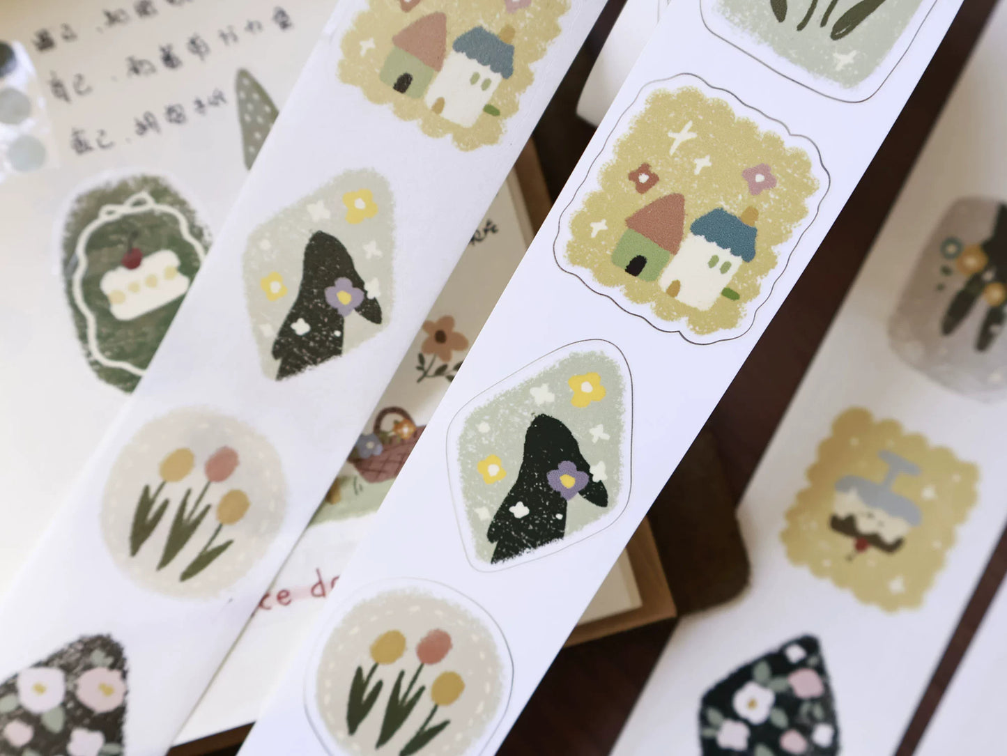 YiEr Minimalist Style Vol4【Spring Exhibition】Light Retro Orginal Design Washi Pet Tape Landscape Stickers