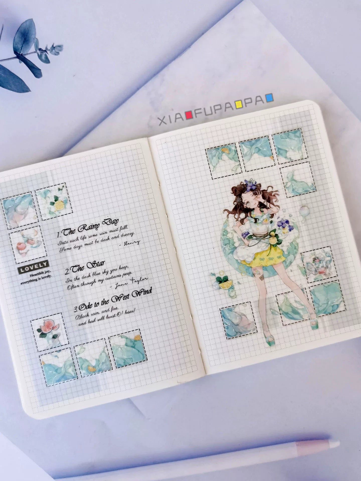 Small Floating Bubble Typesetting3 Washi Tape Basic Lazy Border Frame Suitable for A5/A6/B6