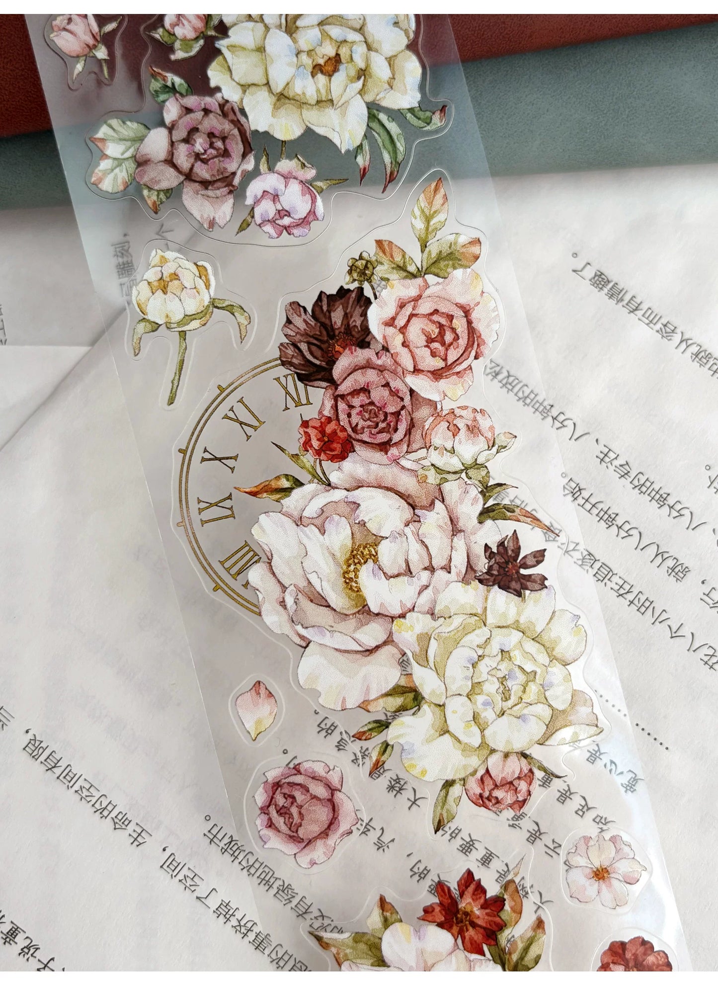 ZiYuanSu Vol15【Flowers Cover the Branches】Kiss-cut Floral Washi Tape and PET Stickers