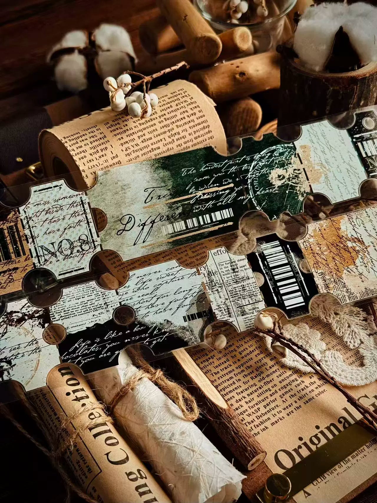 Linlanxi Vol14【The Language of Faith】Original Design Retro Exquisite Vintage Decorative Washi/Pet Tape