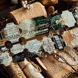Linlanxi Vol14【The Language of Faith】Original Design Retro Exquisite Vintage Decorative Washi/Pet Tape