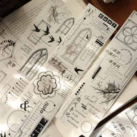 YiEr Vol16【Small Window Shadow】Floral Washi Tape and PET Stickers