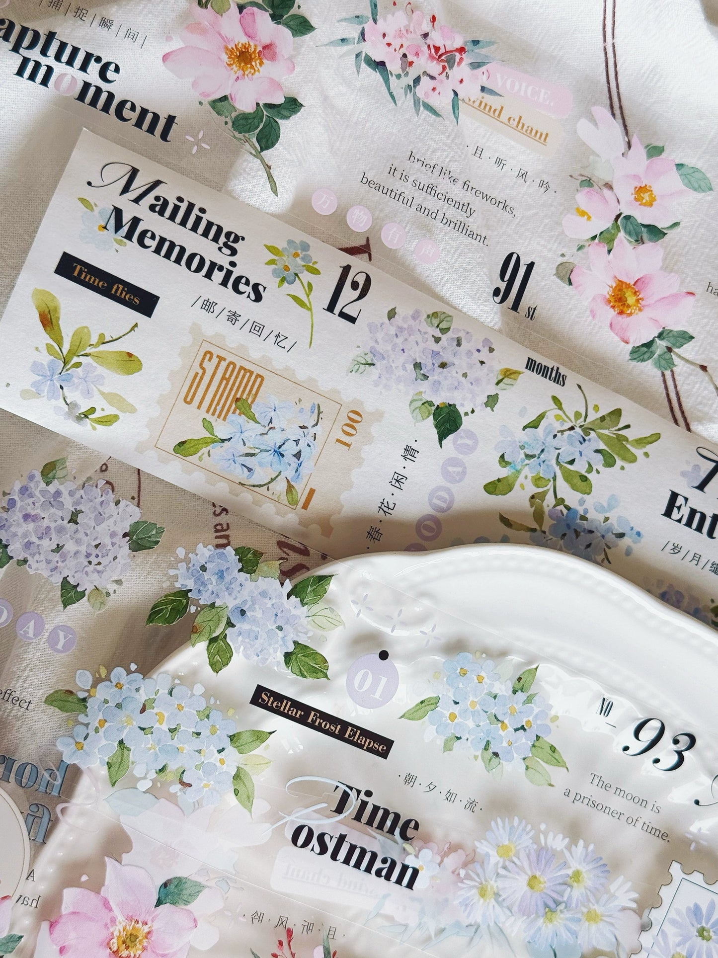 XiYue【Spring Day】Original Design Washi/PET Tape Stickers