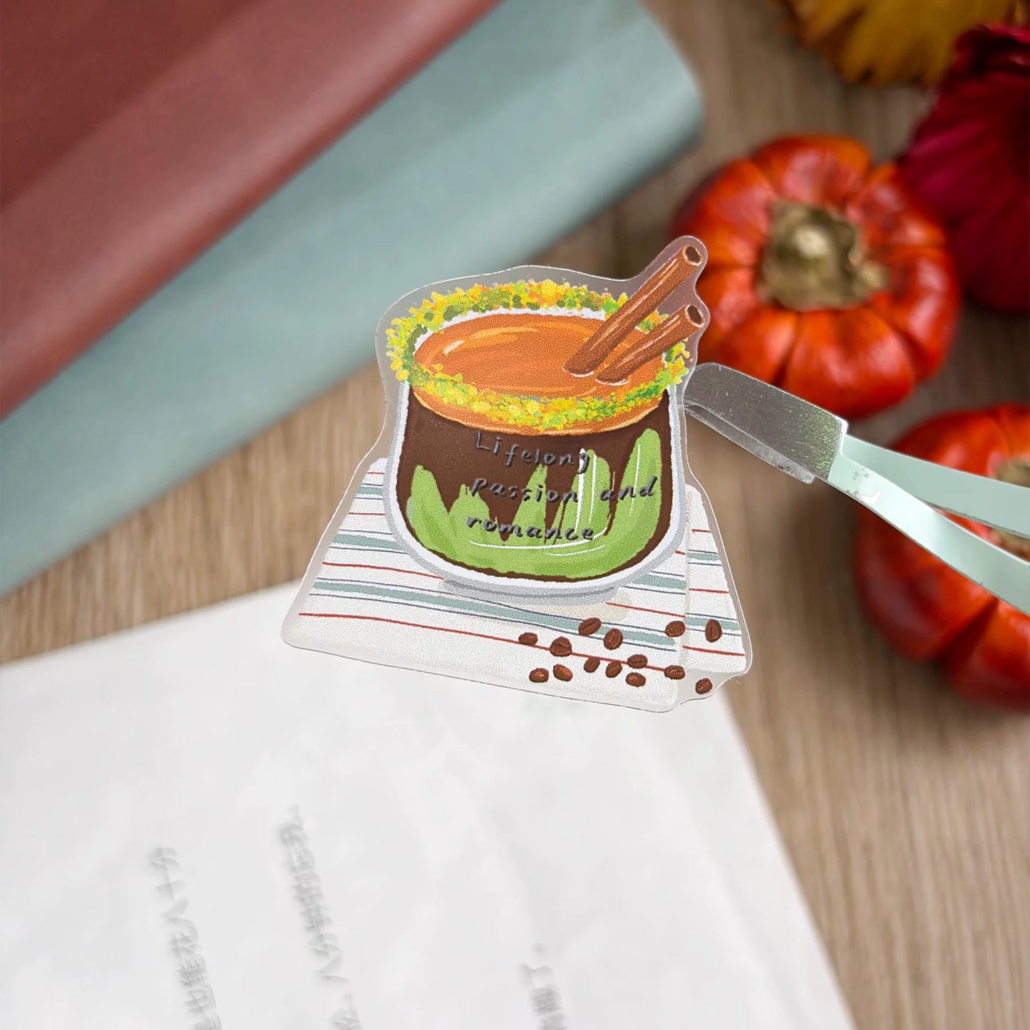 ZiYuanSu【Slightly Sweet Afternoon】Food Background Scene Pre-cut Washi PET Tape
