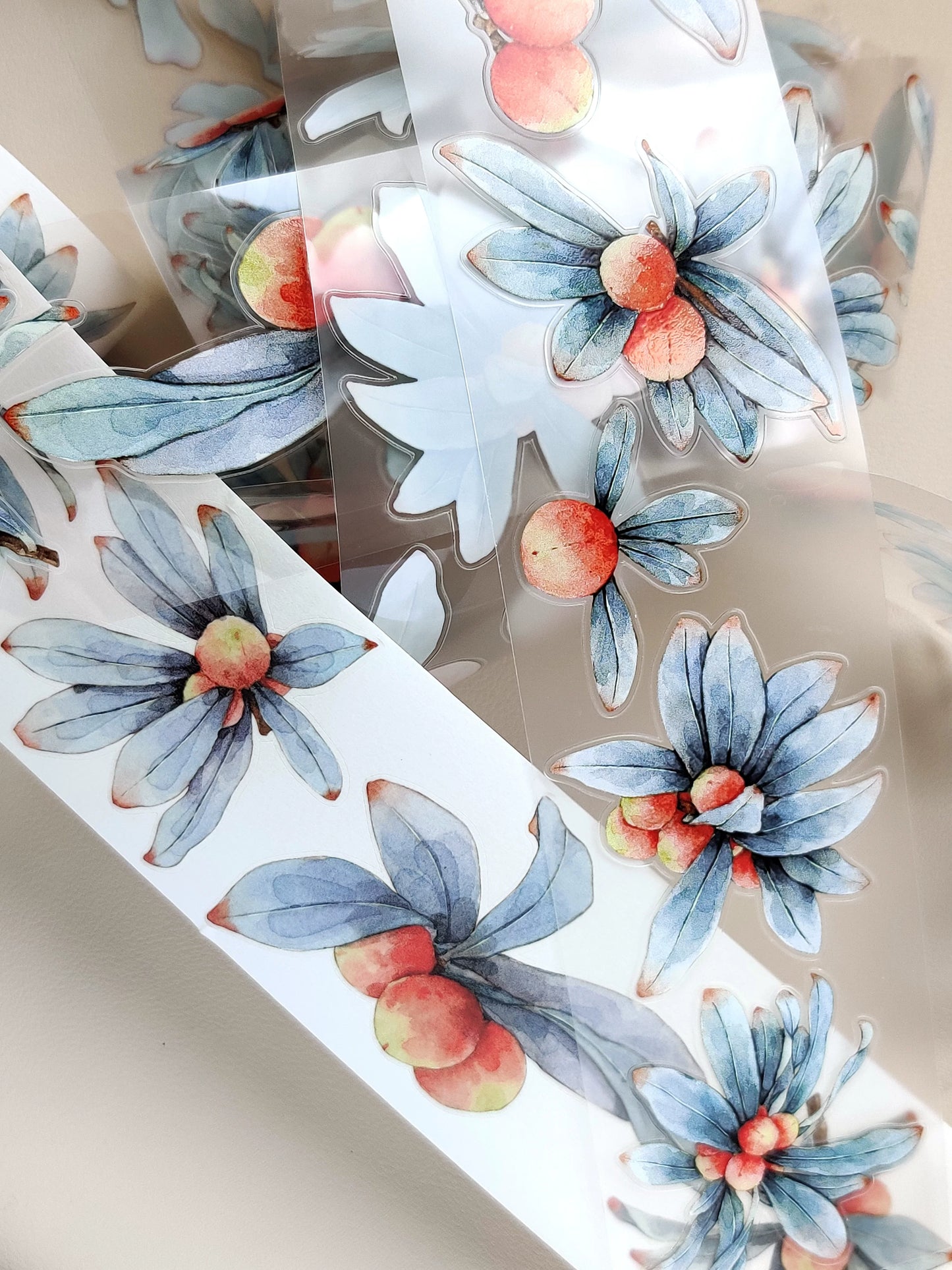 Xiangxiang Vol7【Red Bayberry】Light Retro Character Scenery Orginal Design Washi Pet Tape Landscaping Stickers