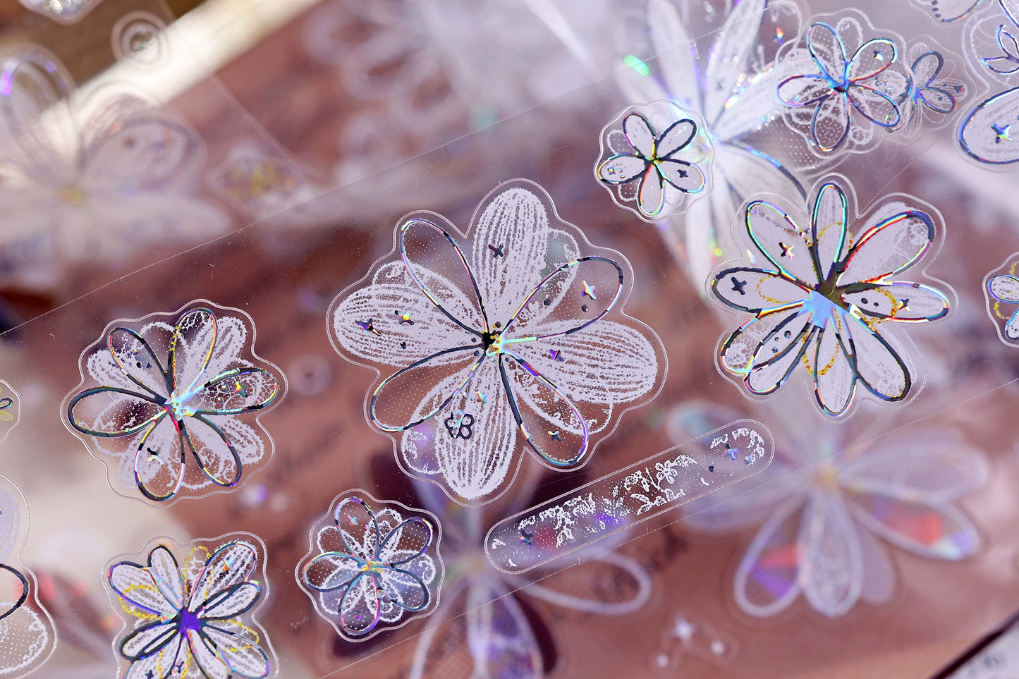 XiaoBaiJia【Cappuccino&White Dream Island】Light Retro Orginal Design Washi Pet Tape Landscape Stickers