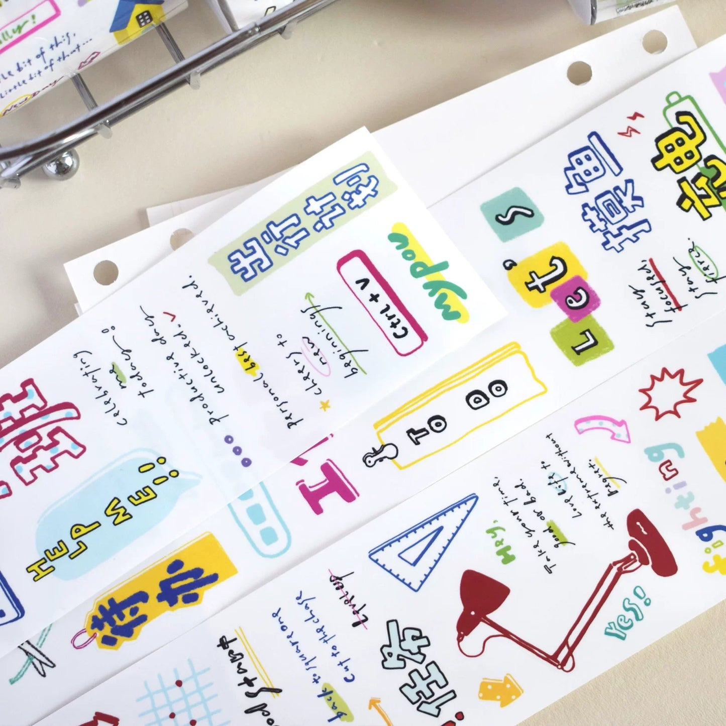 Dover Original【Working Day&Ordinary Day】 Text Element Washi Tape Sticker