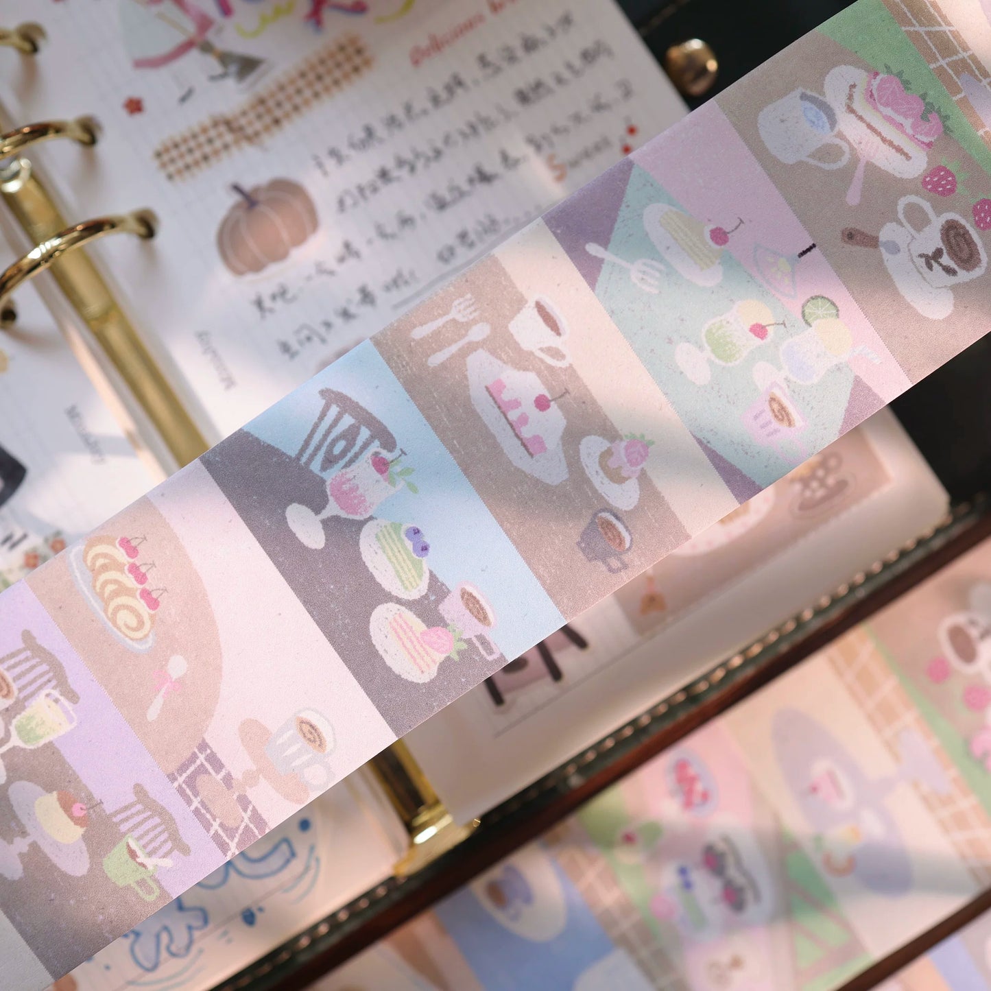 YiEr Vol8【Afternoon Snack】Salt Series Pre-cut Orginal Design Tear-off Notes Roll Washi Pet Tape