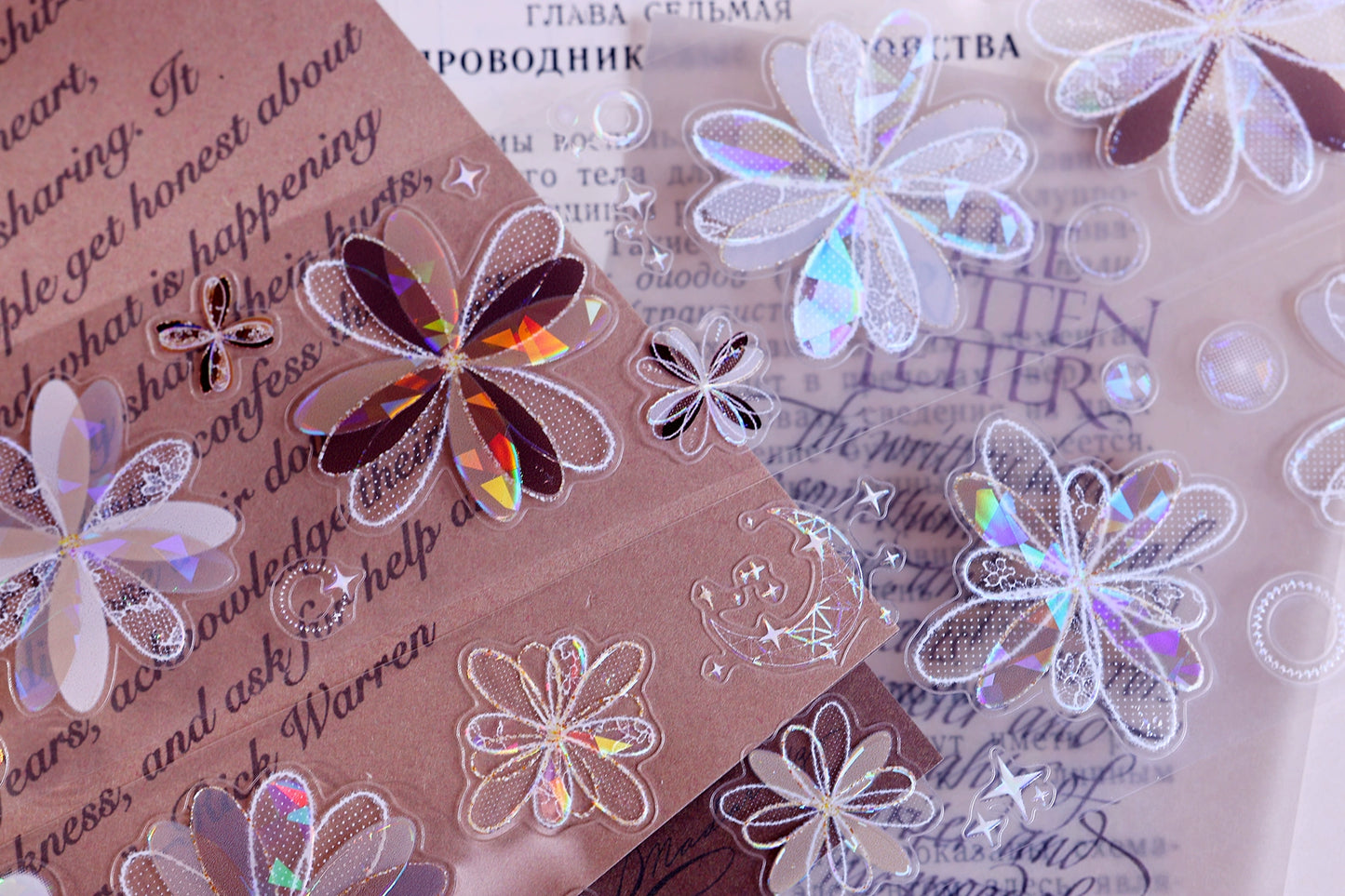 XiaoBaiJia【Cappuccino&White Dream Island】Light Retro Orginal Design Washi Pet Tape Landscape Stickers