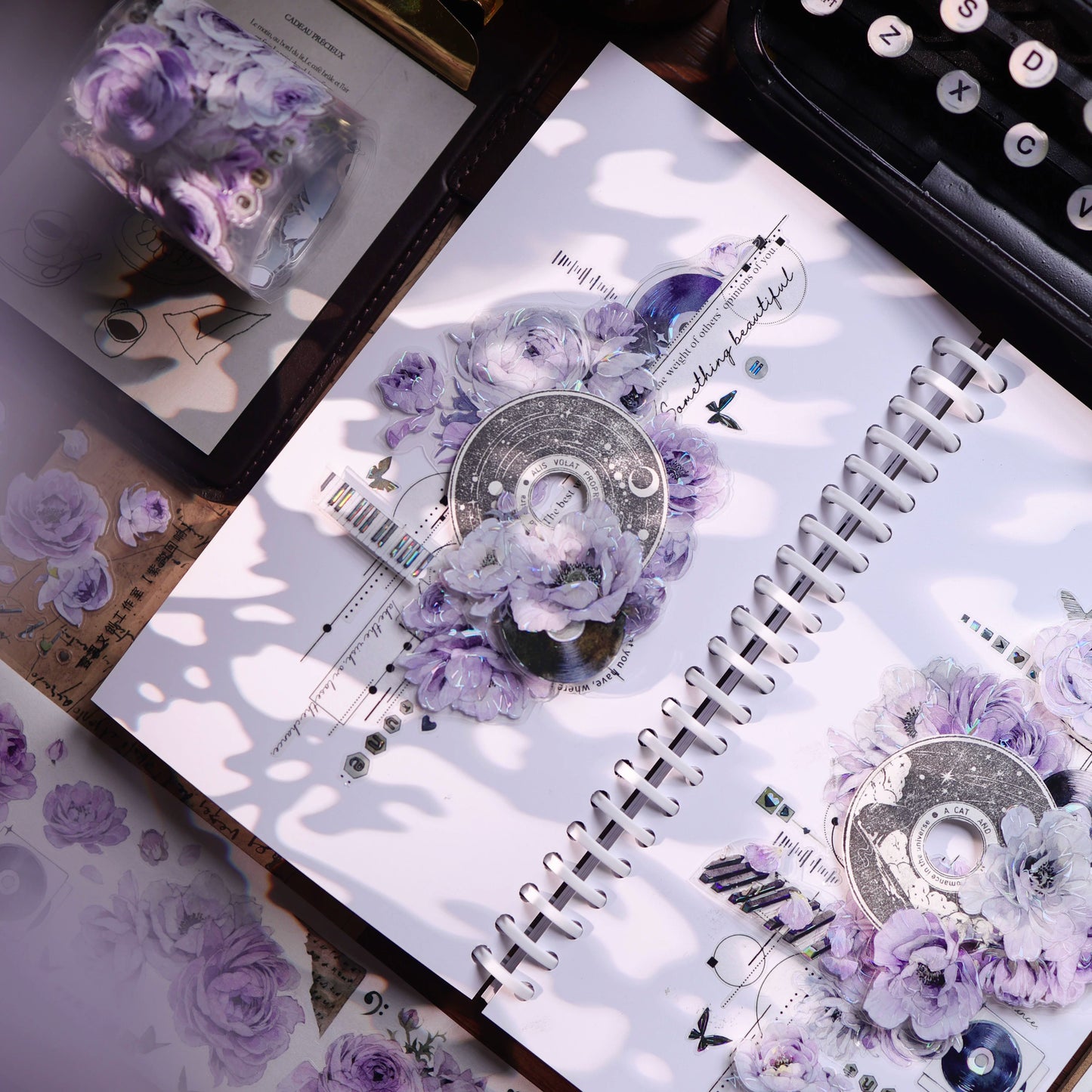 YiEr Vol17【Frames and Lines】Kiss-cut Backgroud Washi Tape and PET Stickers