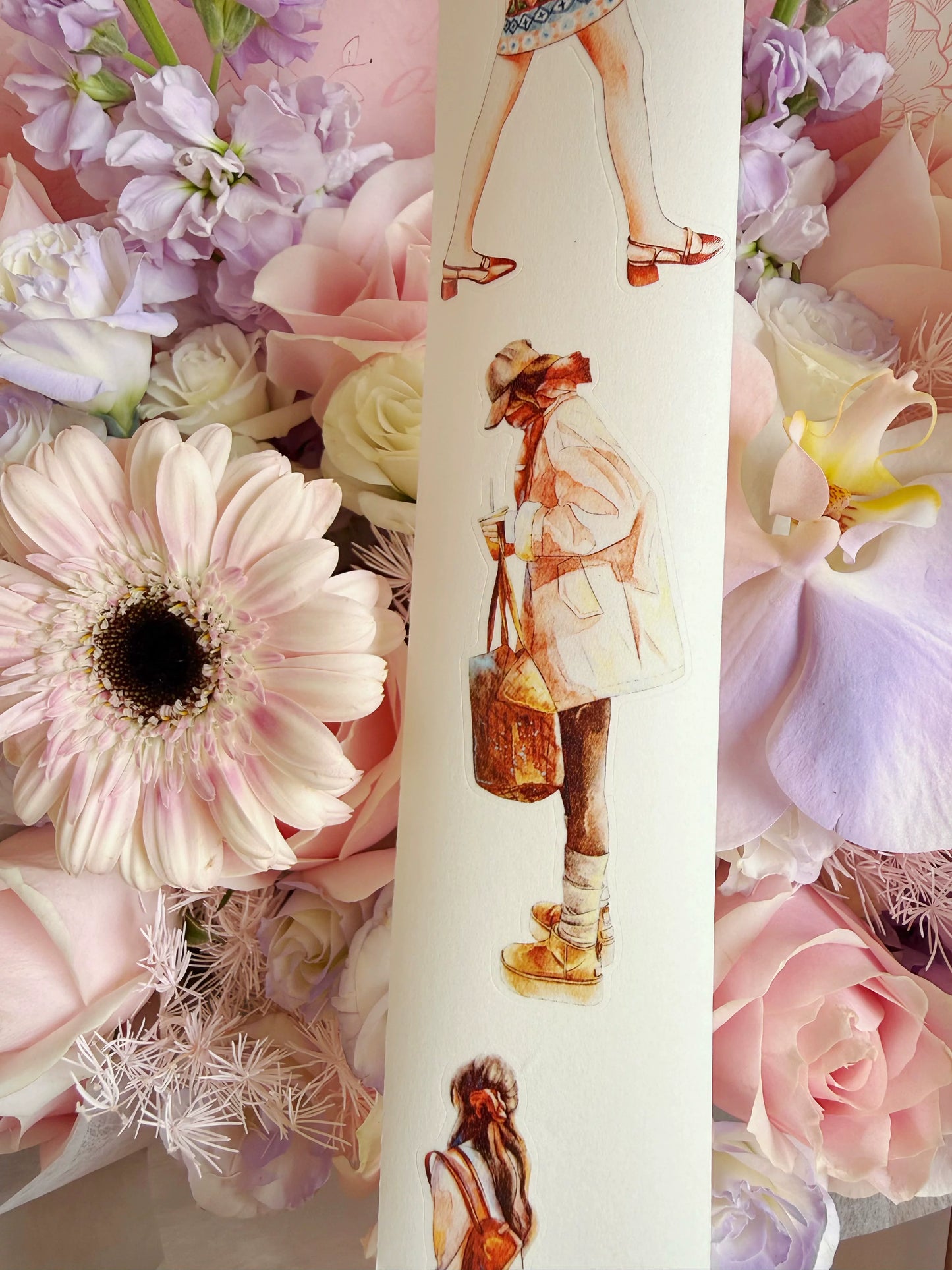 ZaoZao Vol4【ShanShan】Original Design Kiss-Cut Washi PET Tape Stickers,for Scrapbook Supplies,Journaling,Junk Journal,Bullet Journal,Planner Stickers