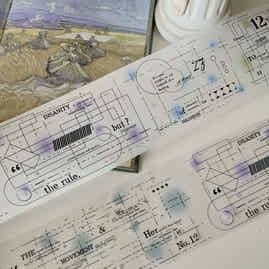 YiEr Vol11【Light Spot】Orginal Design Washi/Pet Floral Tape Light Retro Landscaping Stickers