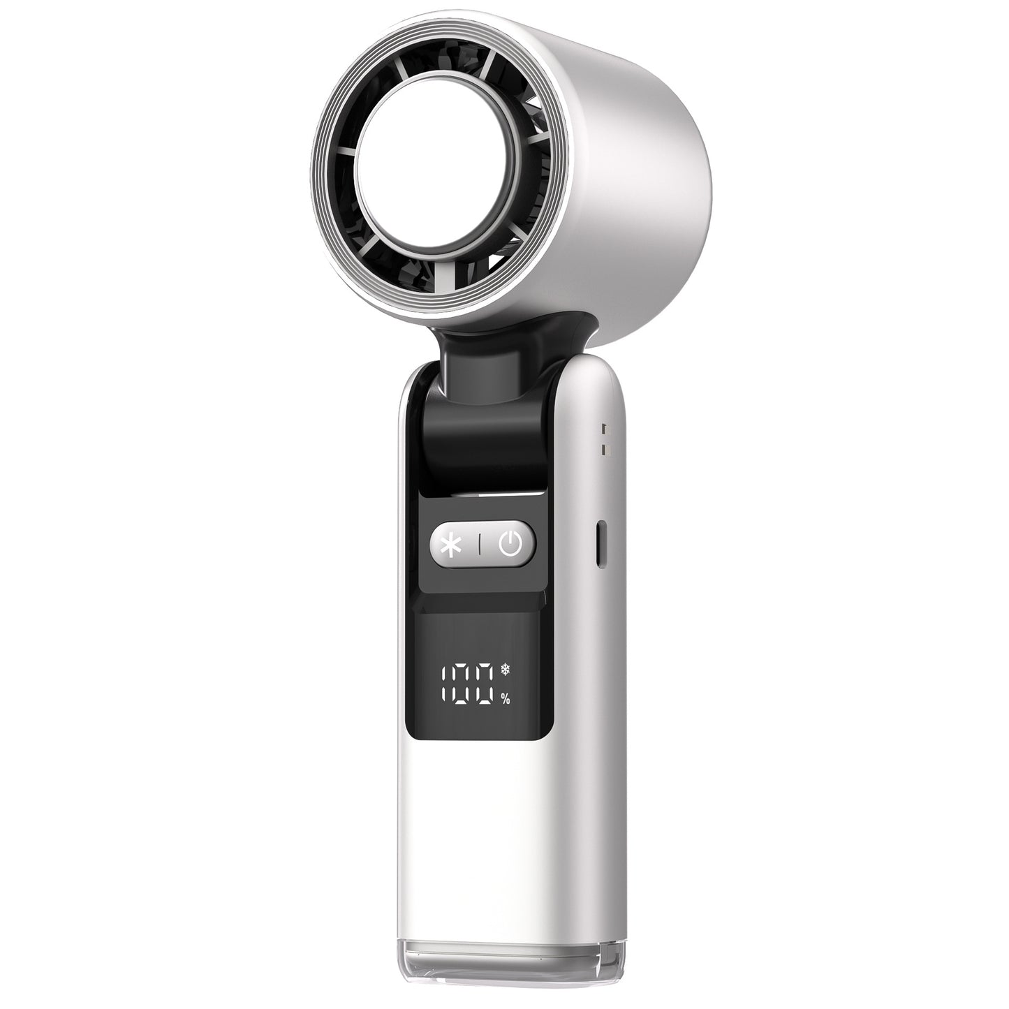 4000mAh Ultra-long Standby Mini 100 Speed Handheld Fan with Ice Cold Compress – USB Rechargeable Mini Turbo Portable Cooling Fan, Shenzhen Factory Wholesale
