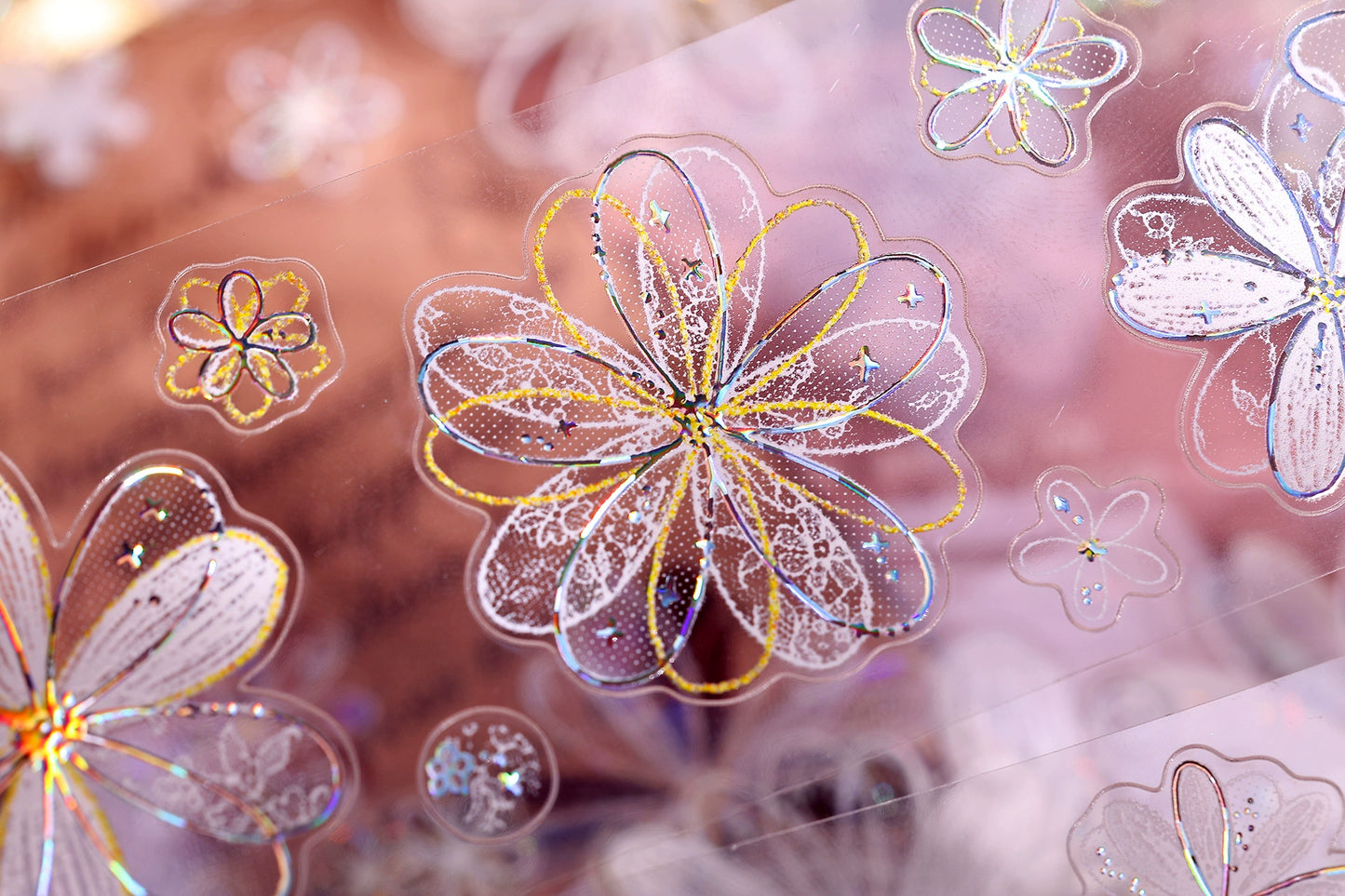 XiaoBaiJia【Cappuccino&White Dream Island】Light Retro Orginal Design Washi Pet Tape Landscape Stickers