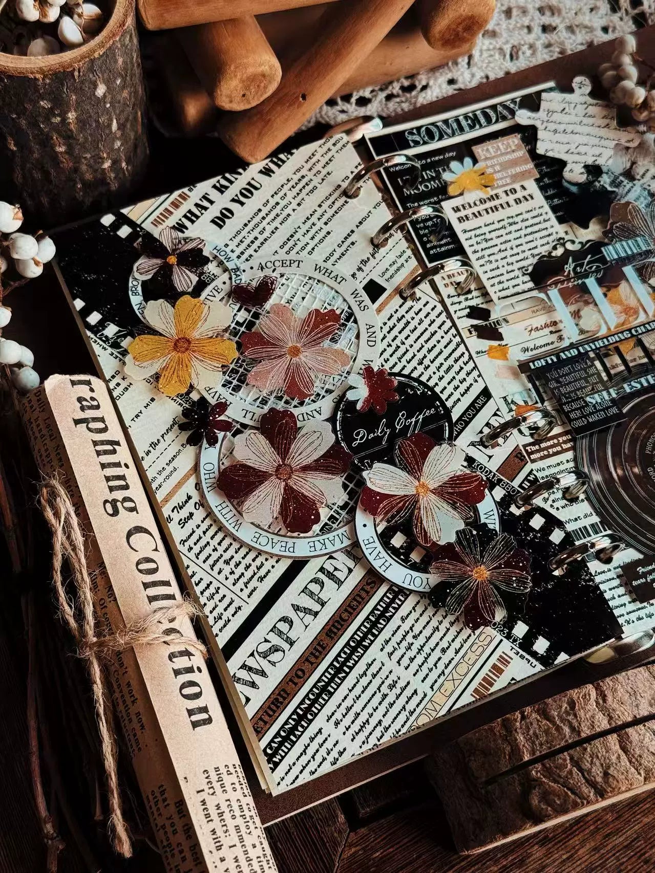 Linlanxi 【Herben Supplement】Original  Washi/Pet Tape - New Fashion Retro Wider English Counted Tape