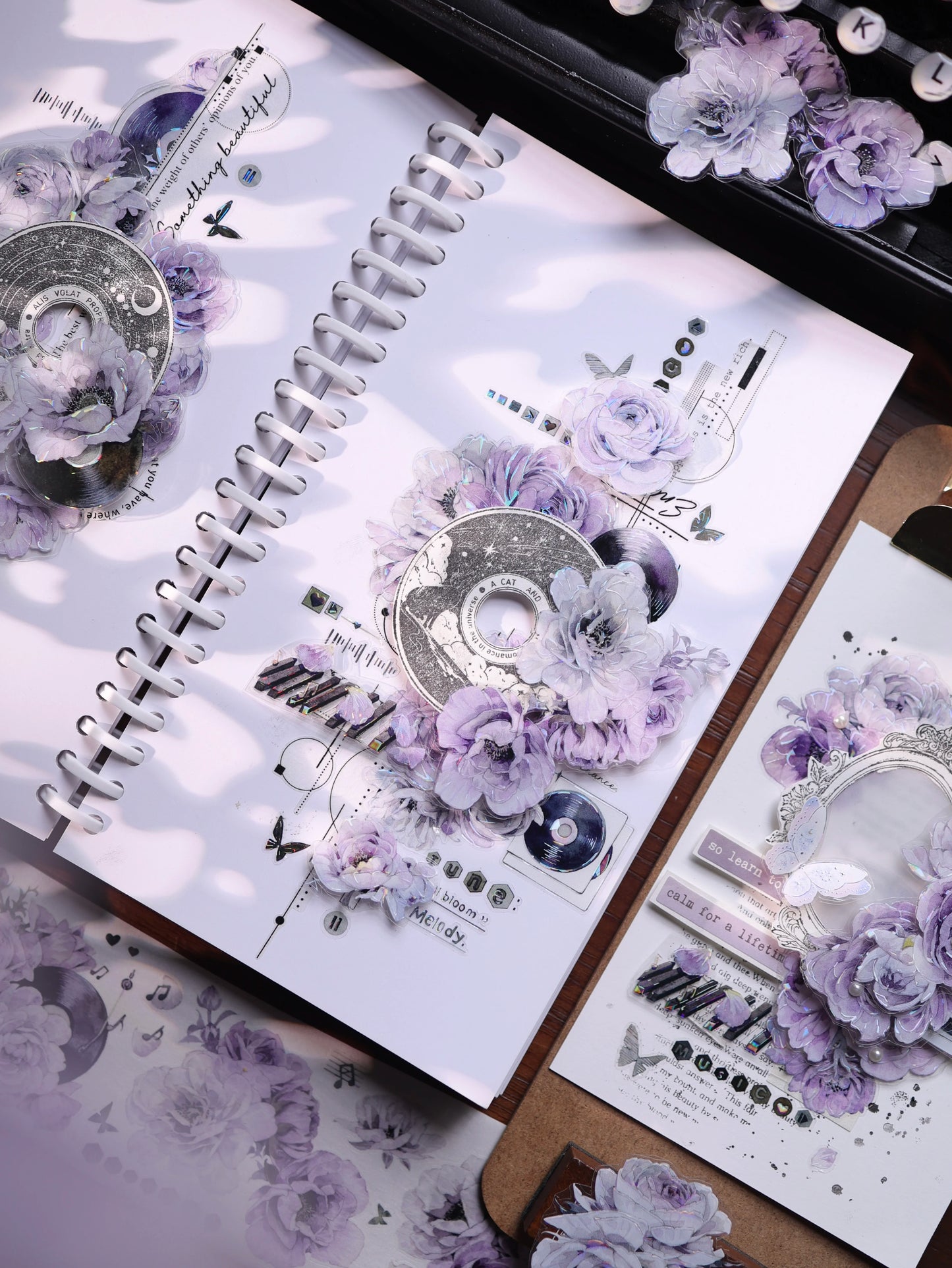YiEr Vol17【Frames and Lines】Kiss-cut Backgroud Washi Tape and PET Stickers