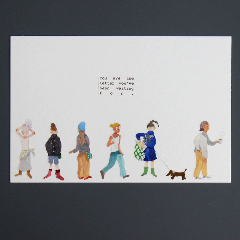 Moodtape【Walking and Drinking Coffee】Original Cute Character Washi Tape Street View Coffee Stickers