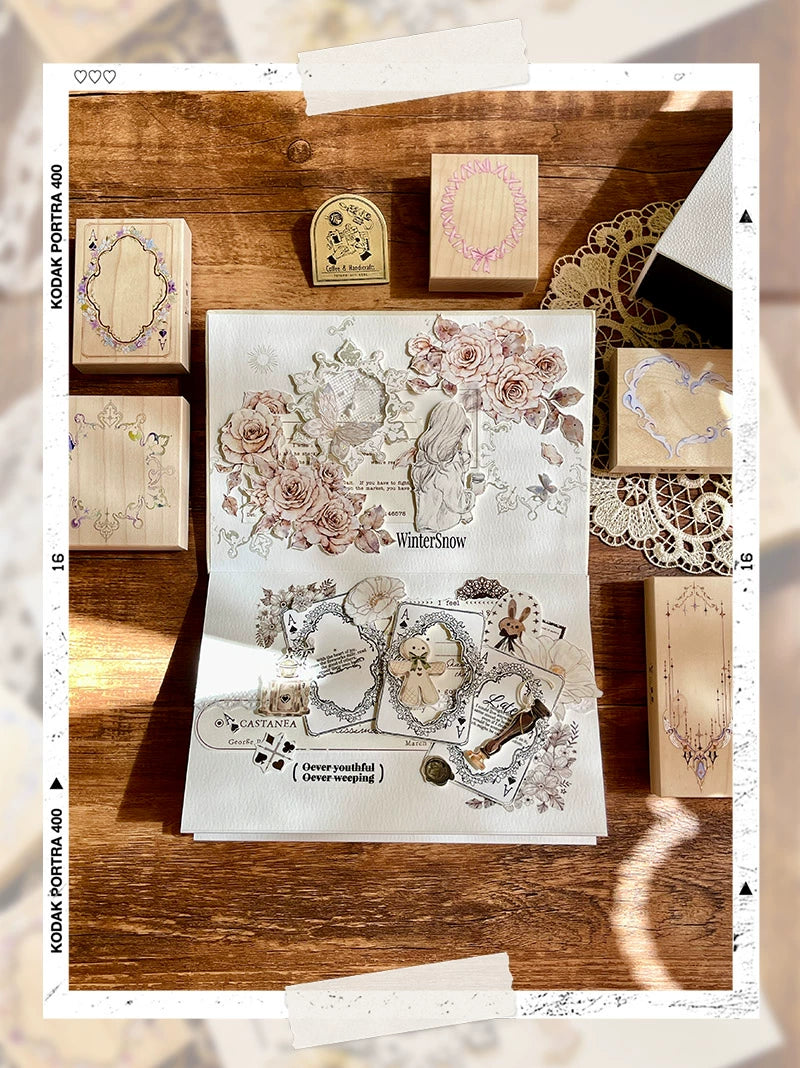 STARRY NIGHT Vol14【Fantastic Journey】Orginal Design Versatile Frame Maple Practical Frame Washi Tape Stamp