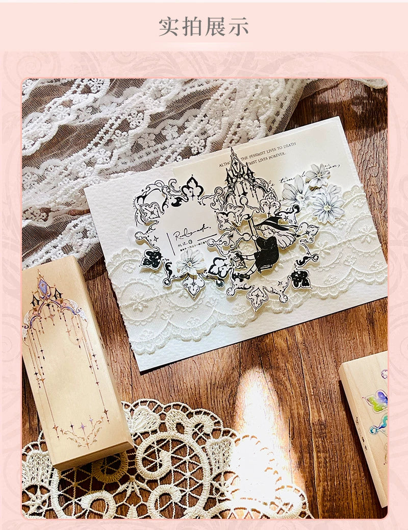 STARRY NIGHT Vol14【Fantastic Journey】Orginal Design Versatile Frame Maple Practical Frame Washi Tape Stamp