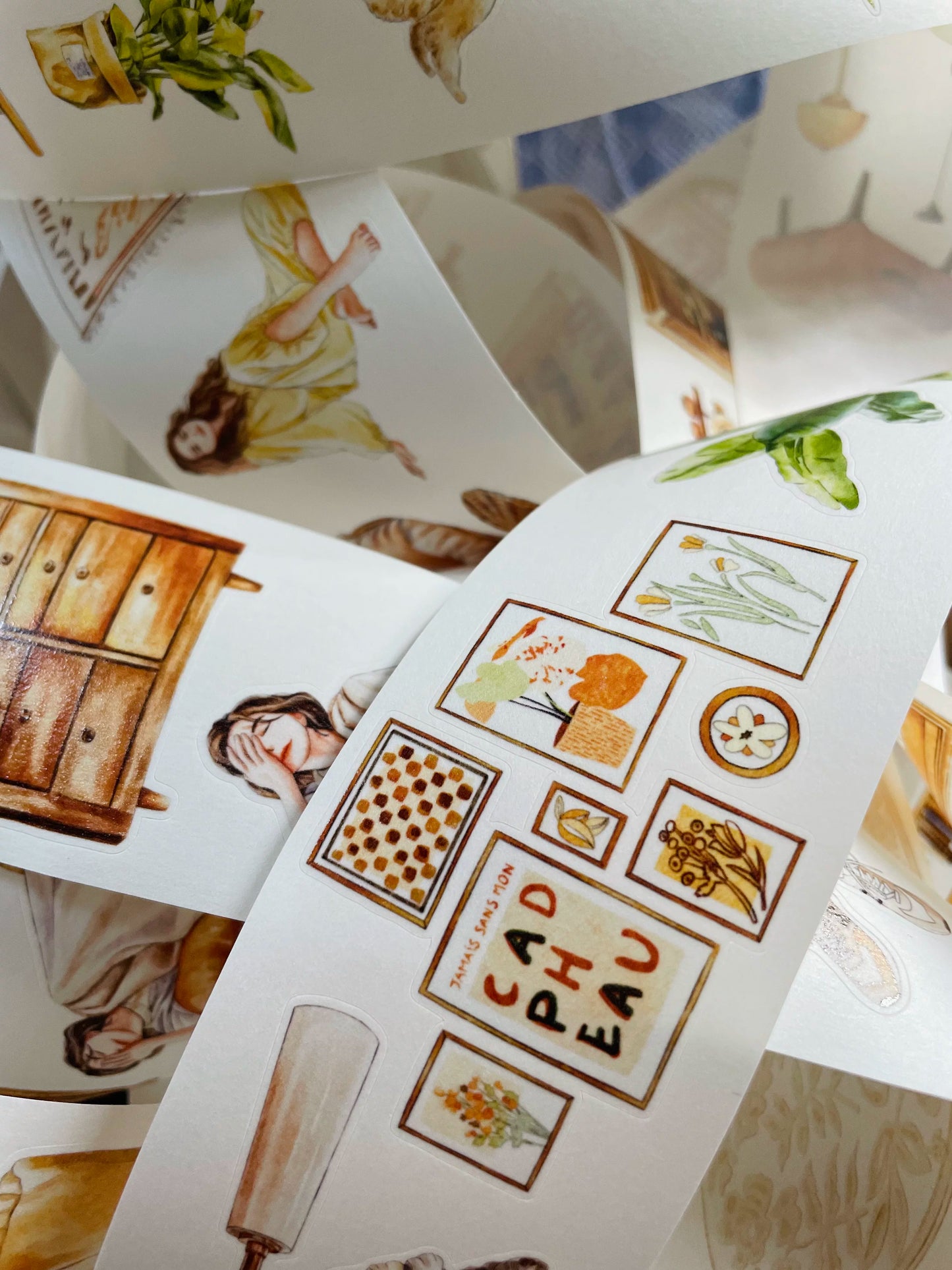 ZaoZao Vol3【Small Object】Original Design Kiss-Cut Washi PET Tape Stickers,for Scrapbook Supplies,Journaling,Junk Journal,Bullet Journal,Planner Stickers