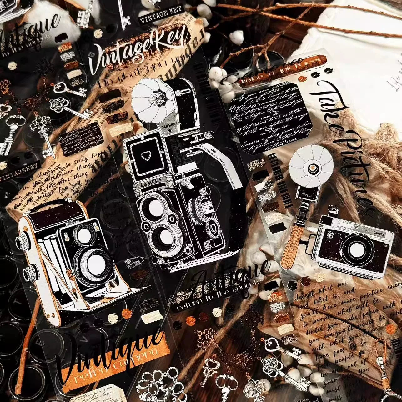 Linlanxi Vol13【Records of Antique Seals】Original Design Exquisite Vintage Decorative Washi Pet Tape