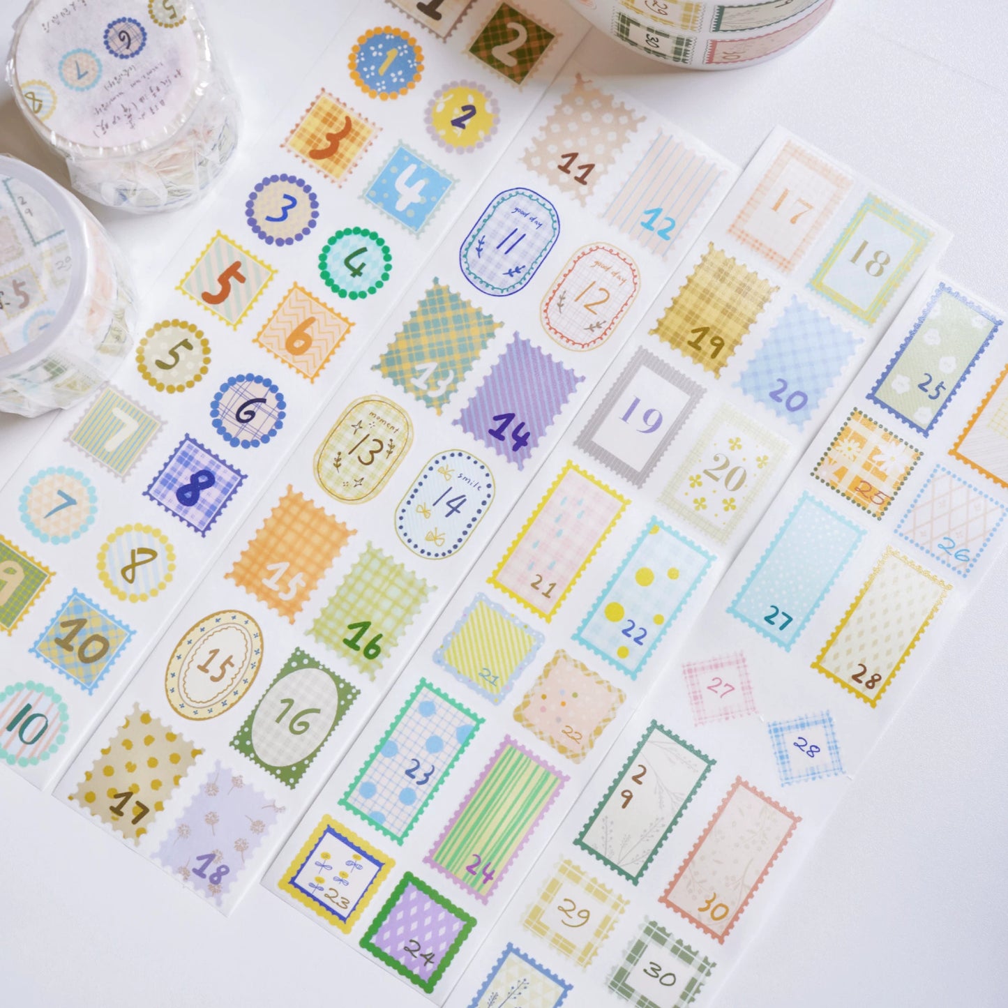 A Bit of A Studio【Daily Payment Receipt】Pre-cut Animal/Small Day/Fruit Washi/PET Tape