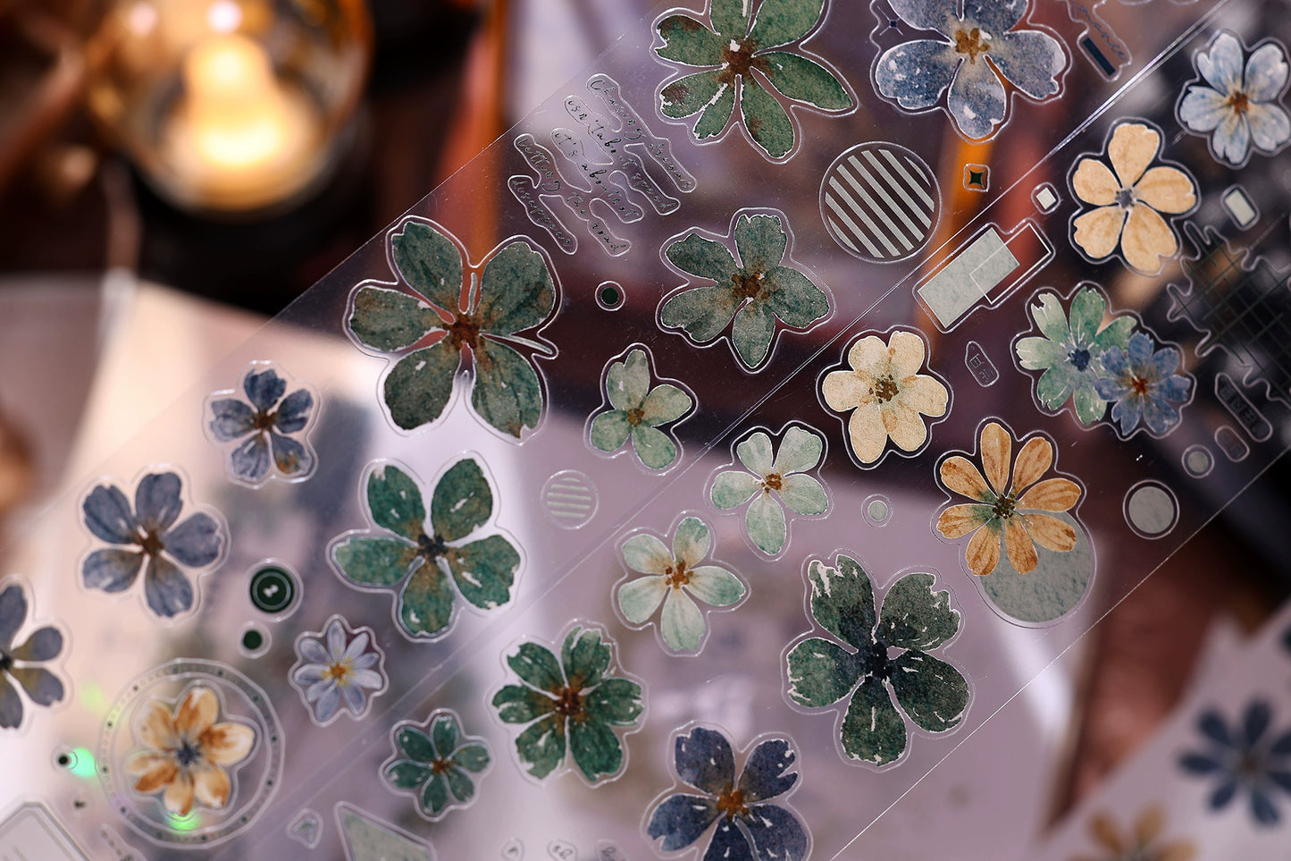 XiaoBaiJia【Green Book】Light Retro Orginal Design Washi Pet Tape Landscape Stickers