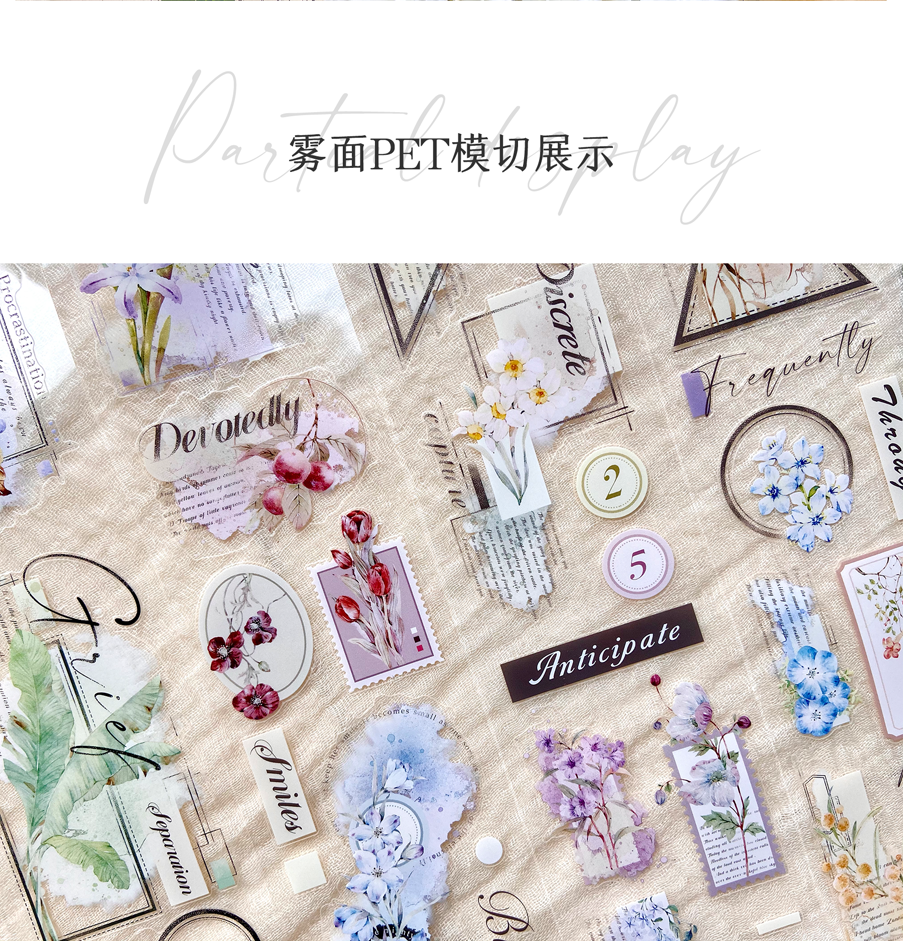 XingXing Vol6【Notes on Old Dreams】 Pre-cut Light Retro Base Background Washi/PET Tape