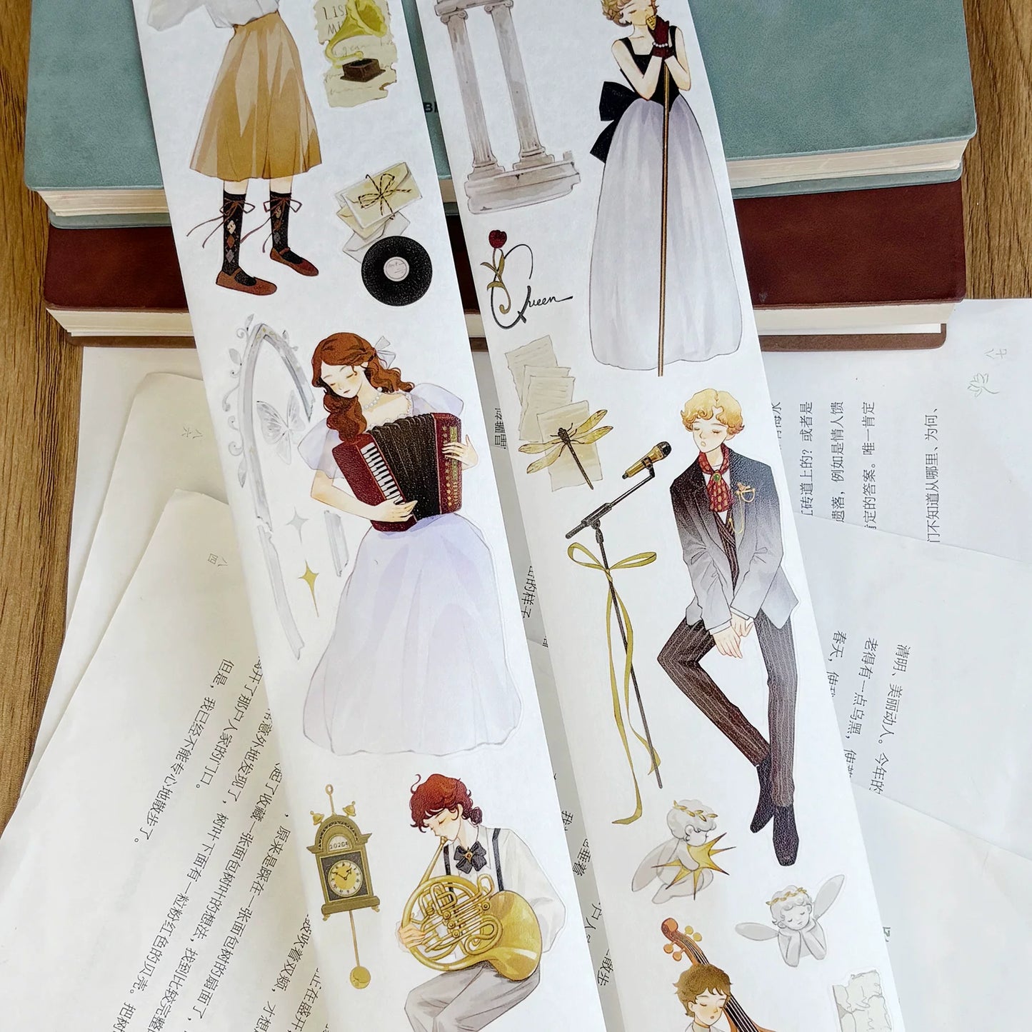 ZiYuanSu Vol15【Fingertip Radiance】Character Material Pre-cut Washi PET Tape