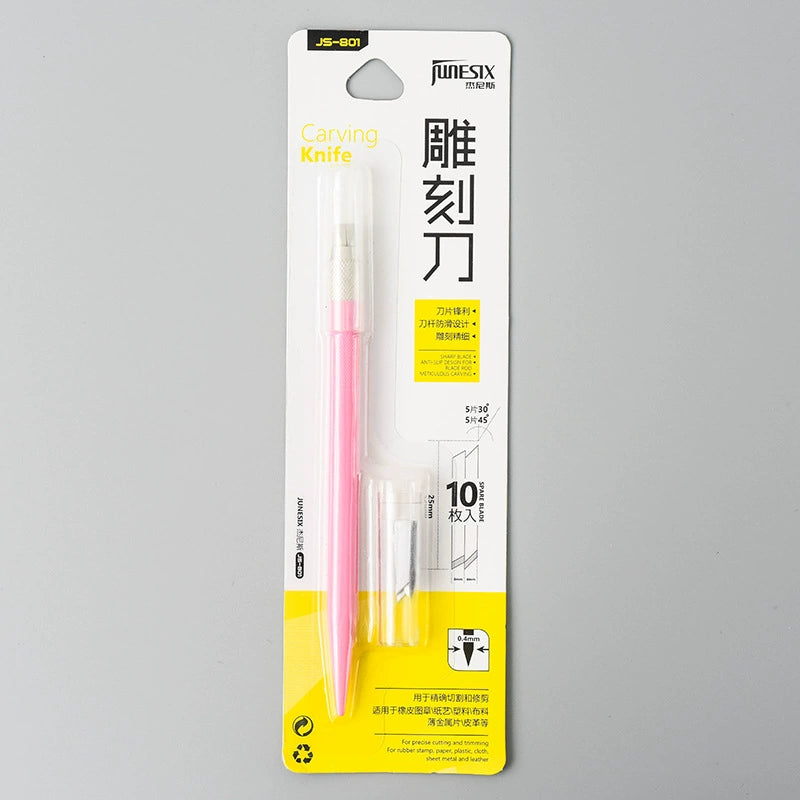 Handheld Pen Knife,Cutting Pad,Cutting tape,Cutting Pen Knife,Rubber Seal Carving Knife,Cutting Paper Pen,Handmade Knife,Art Knife