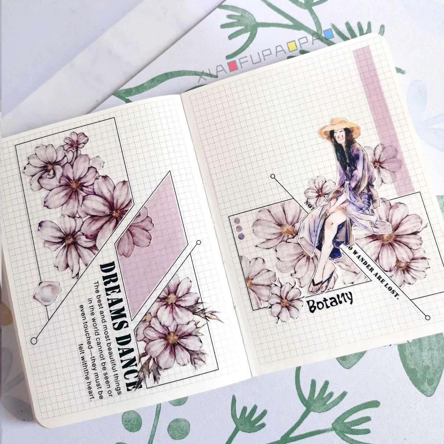 Small Floating Bubble Typesetting4 Washi Tape Basic Lazy Border Frame Suitable for A6/B6/A5