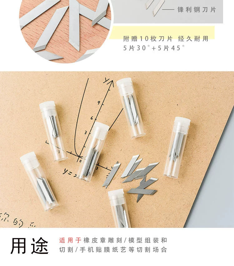 Handheld Pen Knife,Cutting Pad,Cutting tape,Cutting Pen Knife,Rubber Seal Carving Knife,Cutting Paper Pen,Handmade Knife,Art Knife