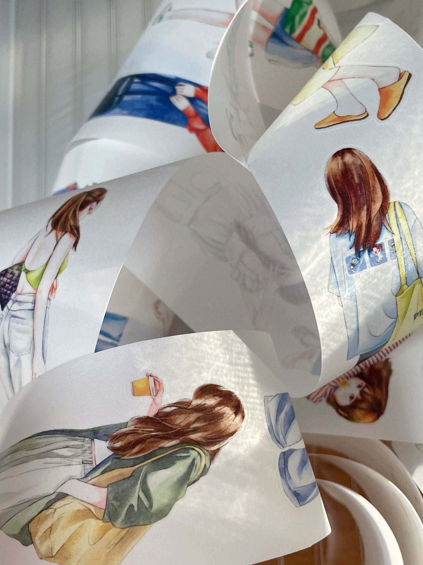 ZaoZao Vol2【Peninsula】Original Design Kiss-Cut Washi PET Tape Stickers,for Scrapbook Supplies,Journaling,Junk Journal,Bullet Journal,Planner Stickers