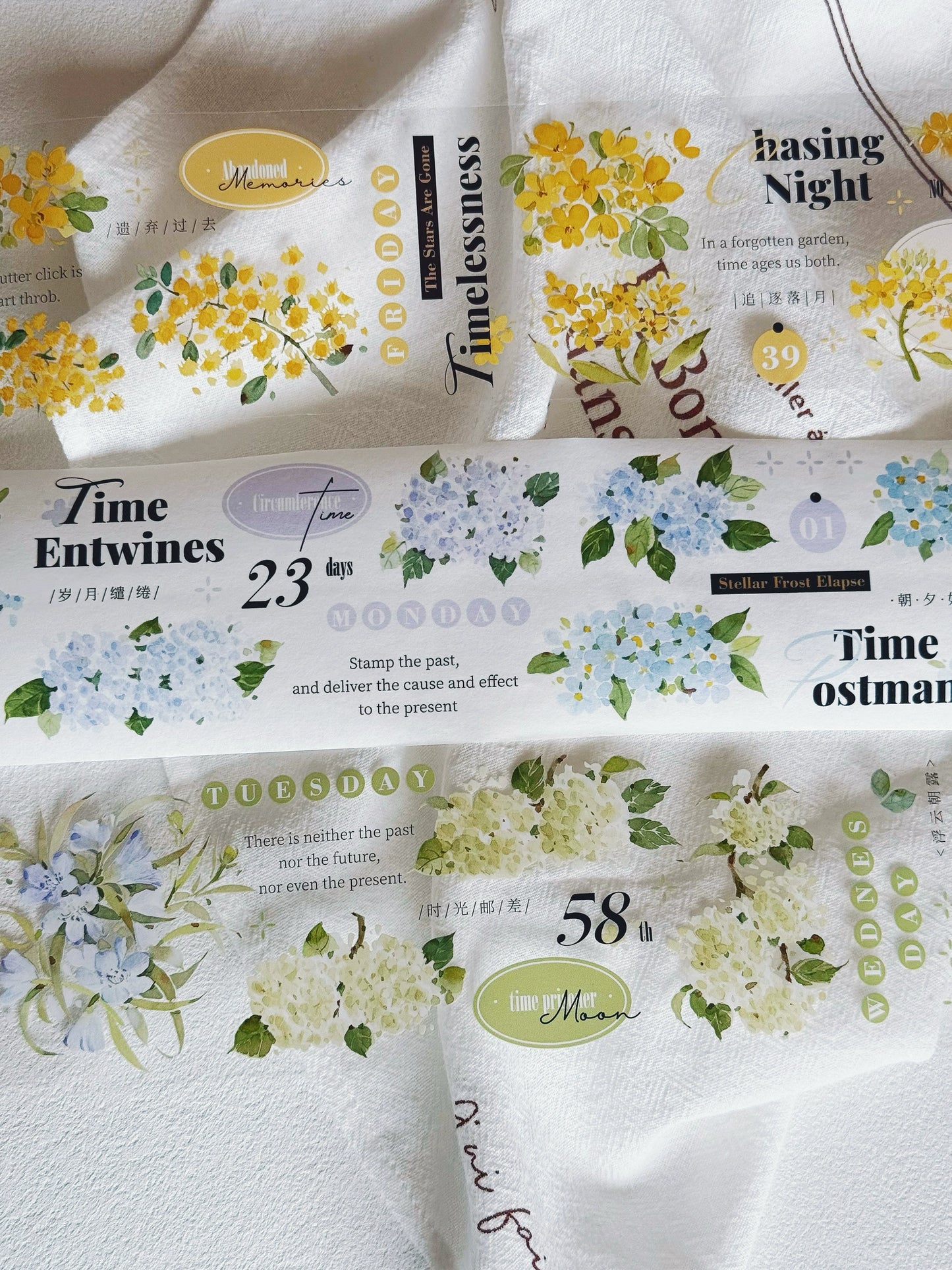 XiYue【Spring Day】Original Design Washi/PET Tape Stickers