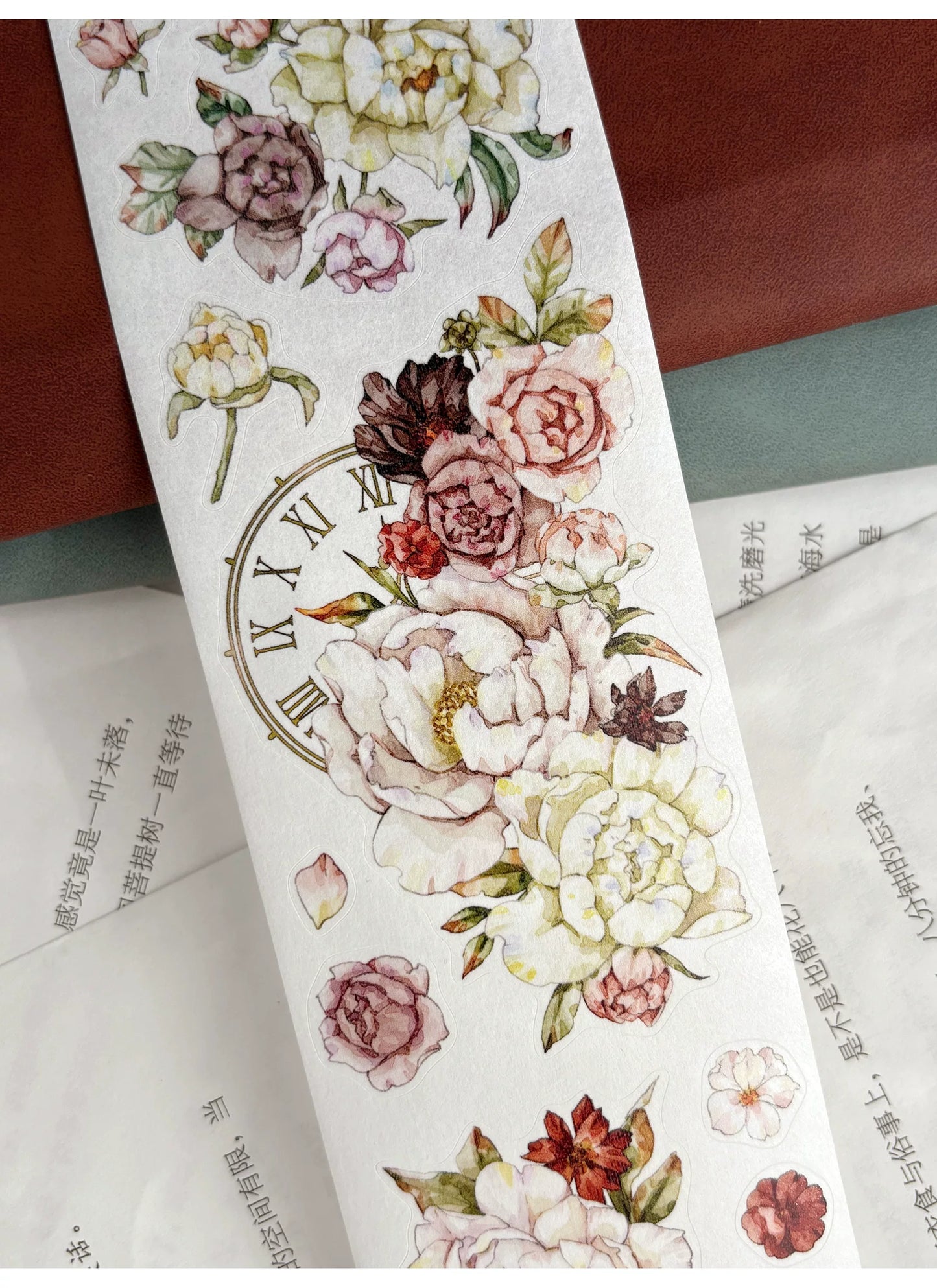 ZiYuanSu Vol15【Flowers Cover the Branches】Kiss-cut Floral Washi Tape and PET Stickers