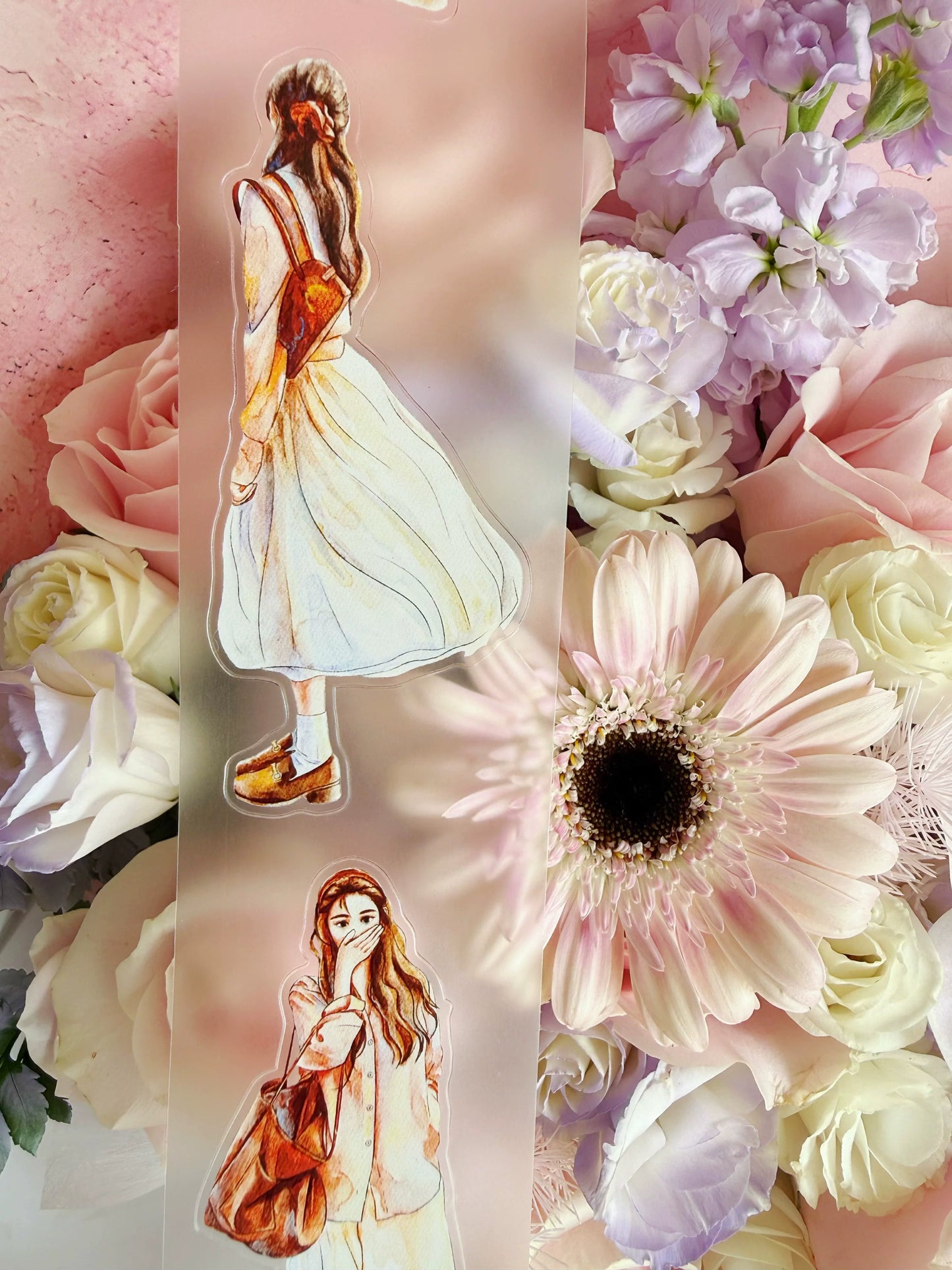 ZaoZao Vol4【ShanShan】Original Design Kiss-Cut Washi PET Tape Stickers,for Scrapbook Supplies,Journaling,Junk Journal,Bullet Journal,Planner Stickers