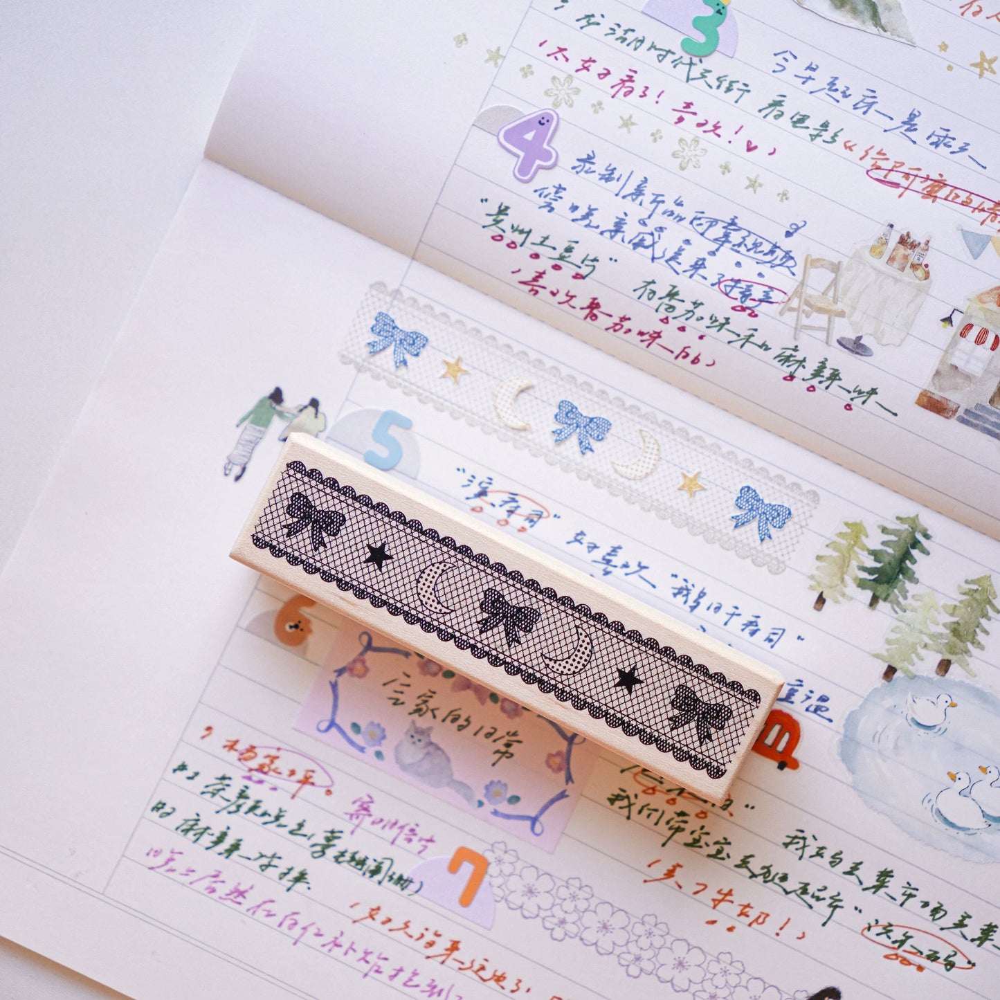 Yuanzi-Jennyuanzi【Split Line Series】Vorgeschnittenes Originaldesign Retro-Stempel
