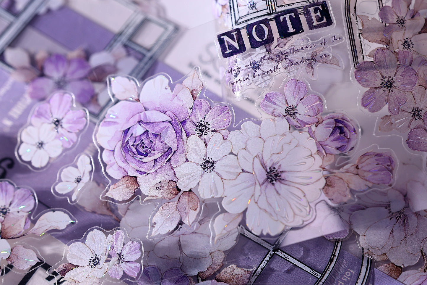 XiaoBaiJia【Sparse Shadows】Light Retro Orginal Design Washi Pet Tape Landscape Stickers