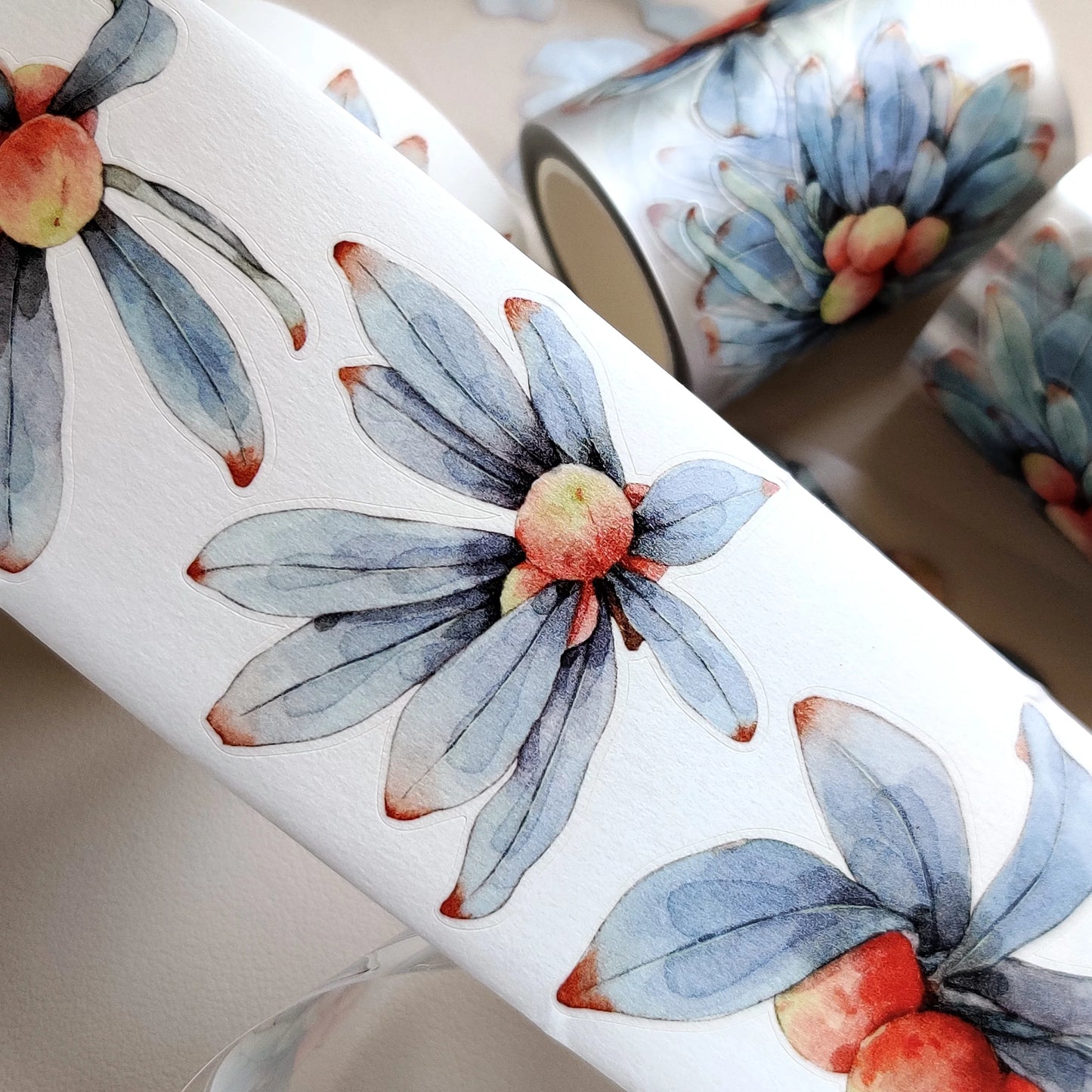 Xiangxiang Vol7【Red Bayberry】Light Retro Character Scenery Orginal Design Washi Pet Tape Landscaping Stickers