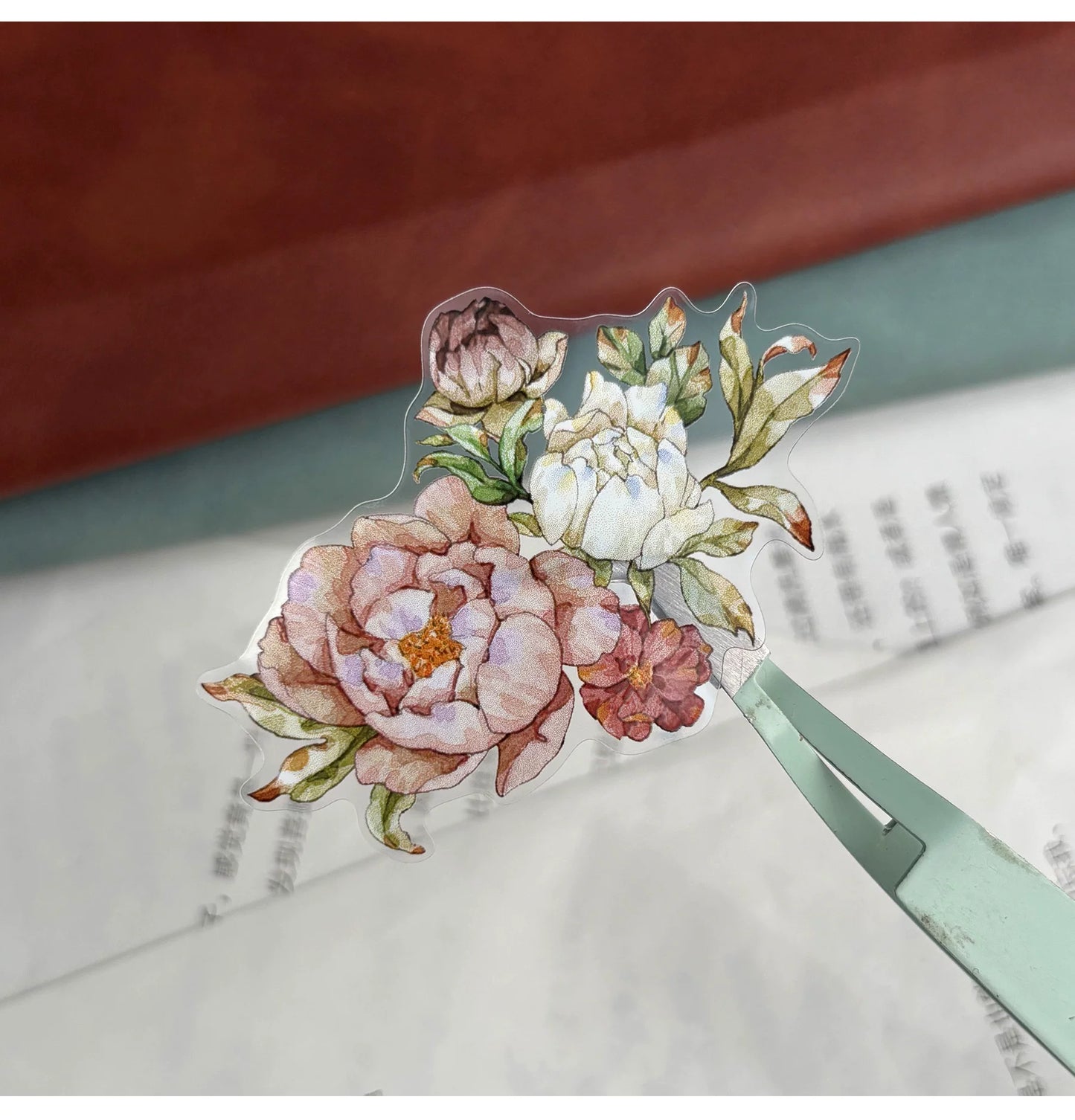 ZiYuanSu Vol15【Flowers Cover the Branches】Kiss-cut Floral Washi Tape and PET Stickers