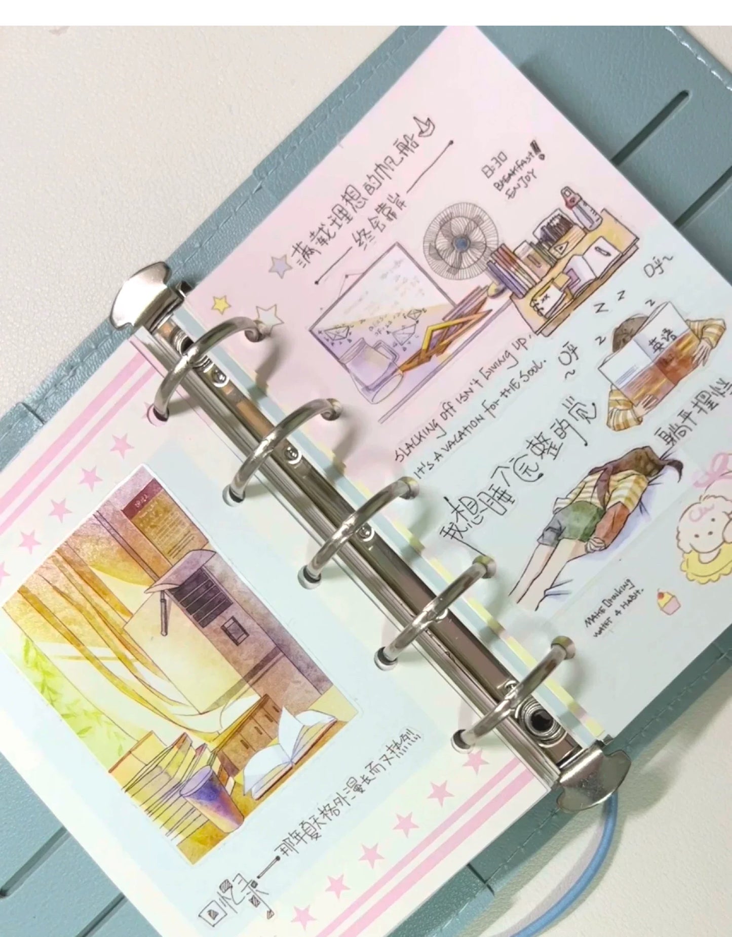 XingXing【Memoir】 Pre-cut Light Retro Campus Youth Washi/PET Tape