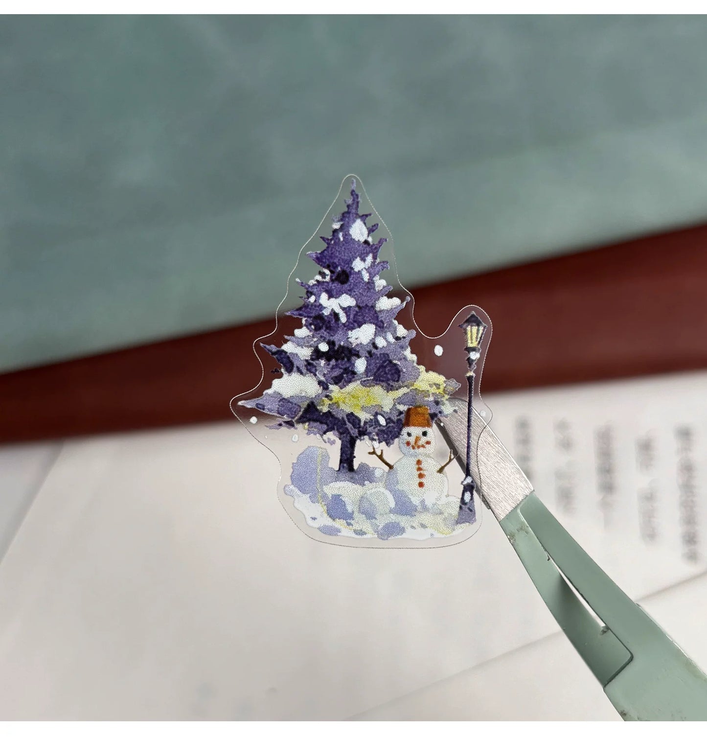 ZiYuanSu Vol15【A Window of Winter Snow】Background Scene Pre-cut Washi PET Tape