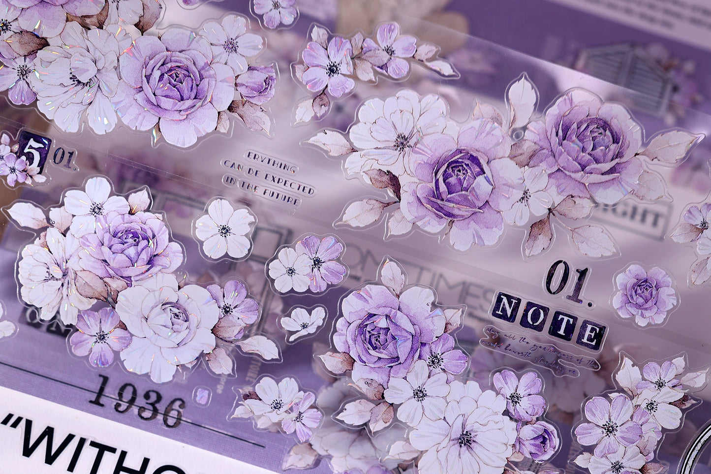 XiaoBaiJia【Sparse Shadows】Light Retro Orginal Design Washi Pet Tape Landscape Stickers