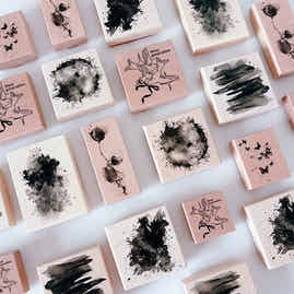 Simple Washi Tape【Versatile Stamp】Simple Tent,Large Background,Blurred Gradient Stamp