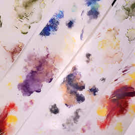 XiaoBaiJia【Galaxy】Retro Blend Background Washi PET Tape