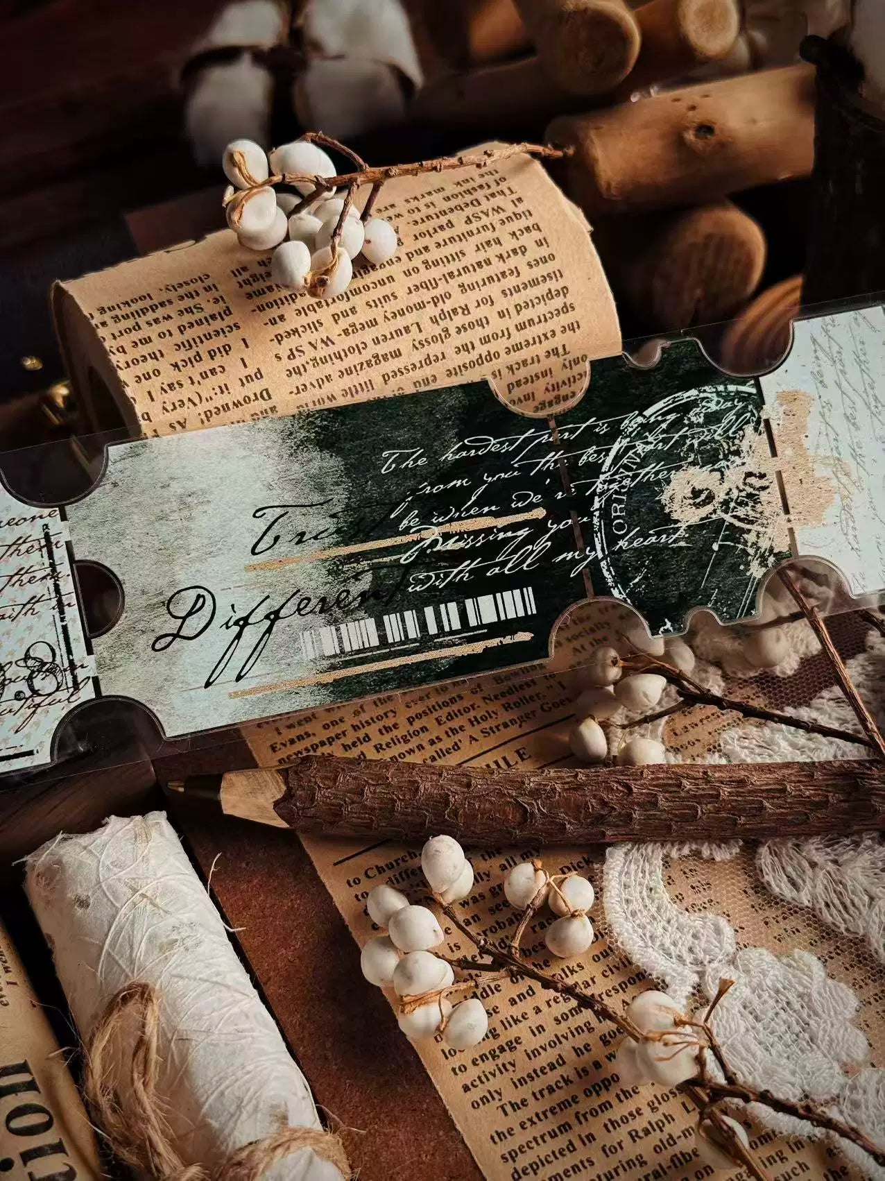 Linlanxi Vol14【The Language of Faith】Original Design Retro Exquisite Vintage Decorative Washi/Pet Tape