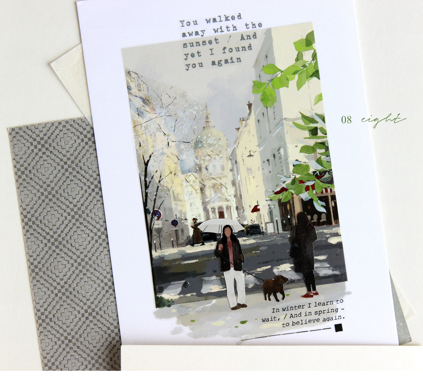 Moodtape【Walking and Drinking Coffee】Original Washi Tape Street View Coffee Stickers