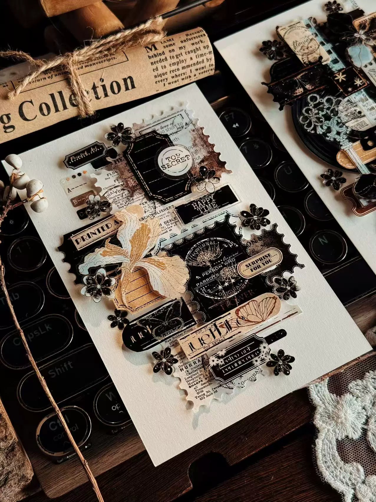 Linlanxi Vol13【Iris Flower】Original Design Retro Exquisite Light Vintage Decorative Washi Pet Tape