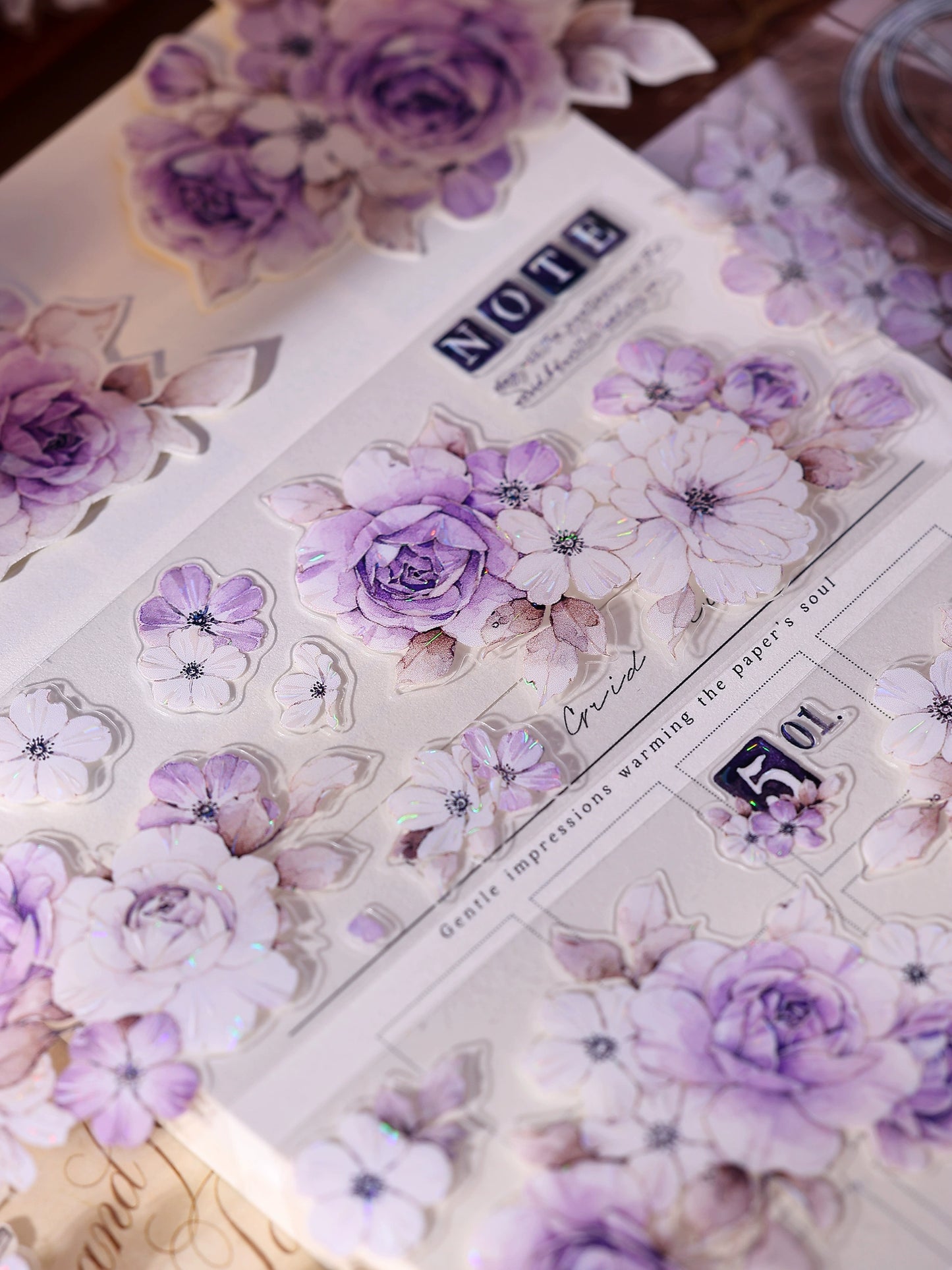 XiaoBaiJia【Sparse Shadows】Light Retro Orginal Design Washi Pet Tape Landscape Stickers