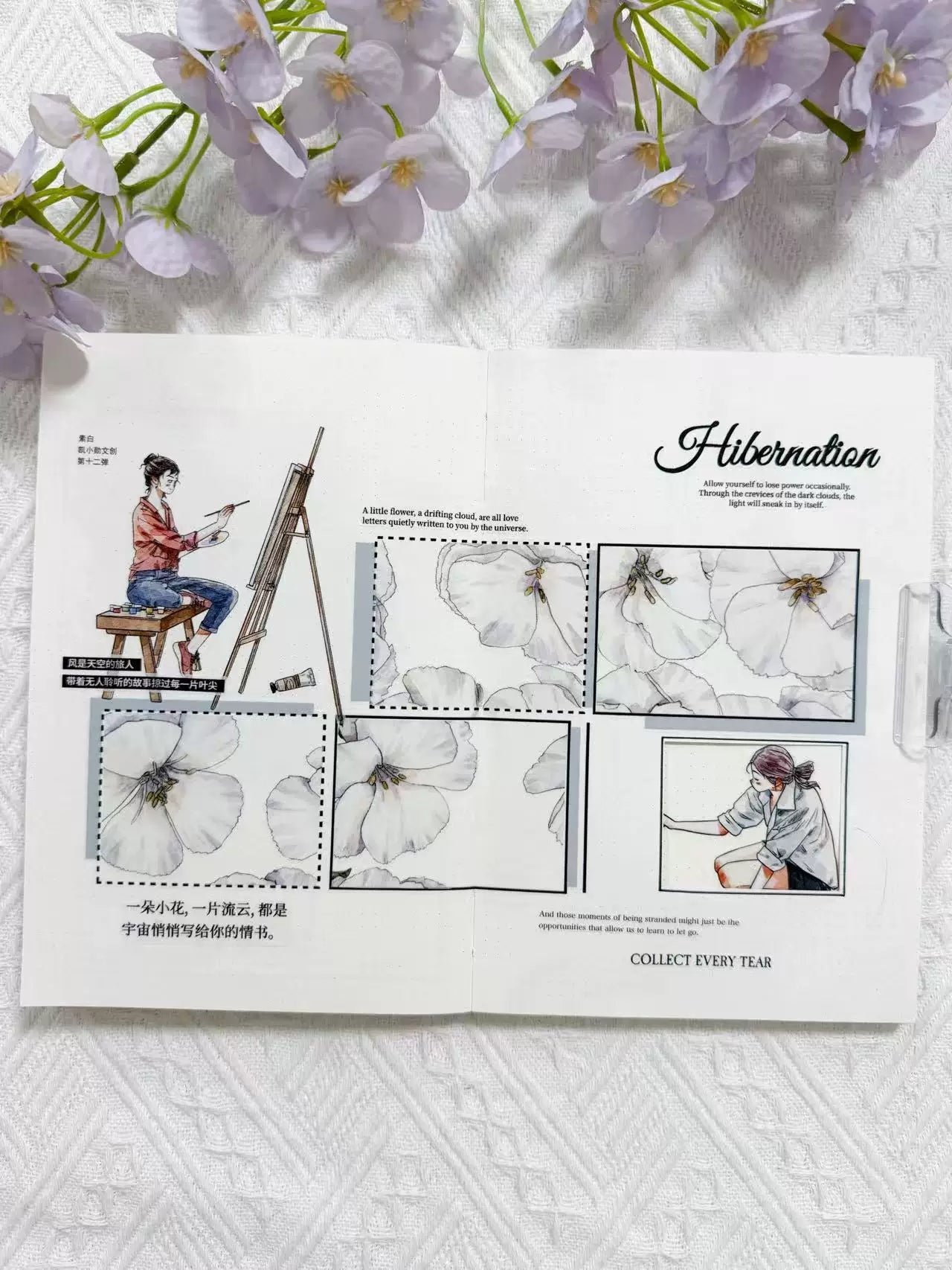 Kaixiaoxun Vol12【Plain White】 Pre-Cut Long Loop Washi/Matte PET Tape for Scrapbook Supplies,Junk Journal Supplies